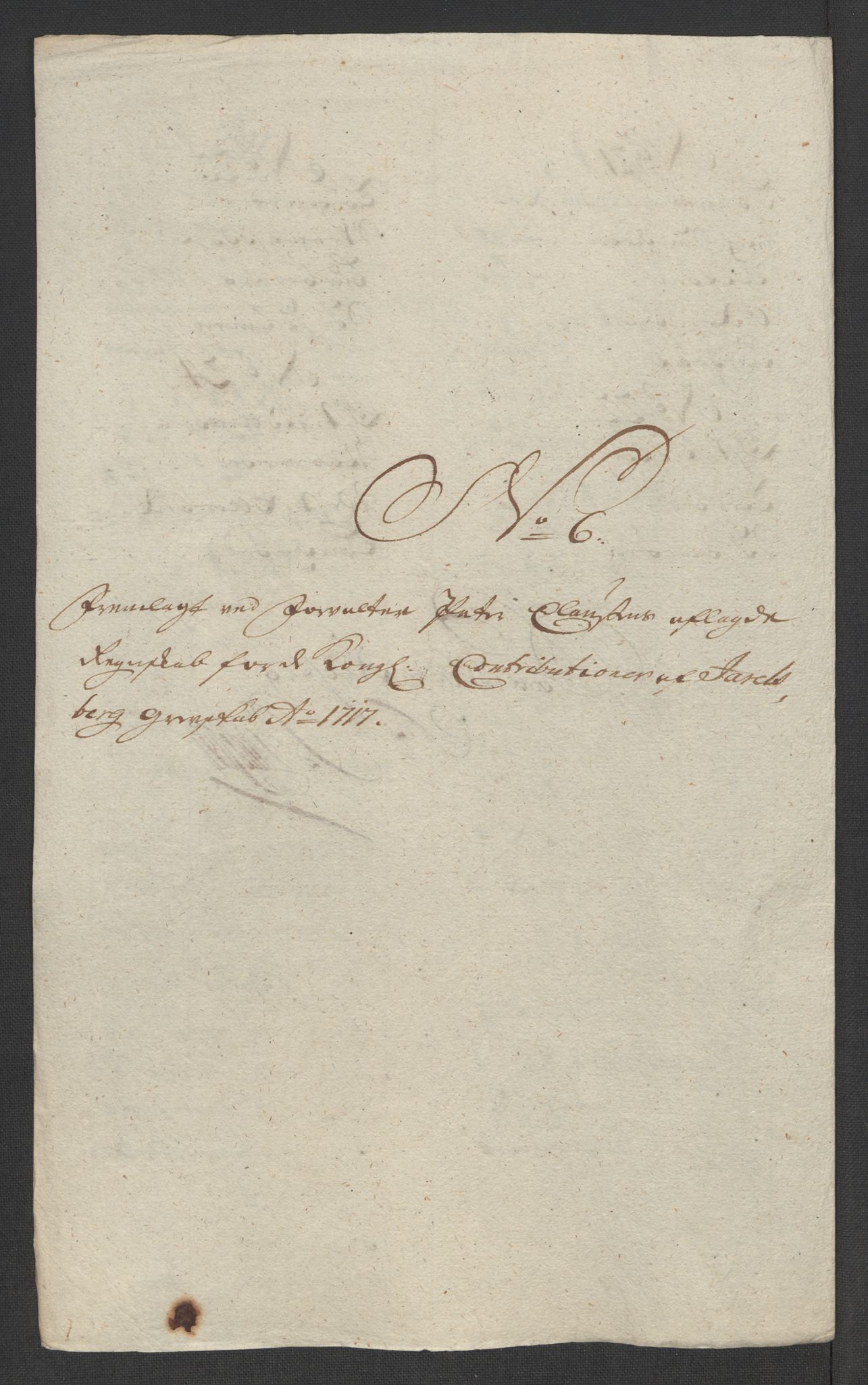 Rentekammeret inntil 1814, Reviderte regnskaper, Fogderegnskap, RA/EA-4092/R32/L1881: Fogderegnskap Jarlsberg grevskap, 1717, s. 133
