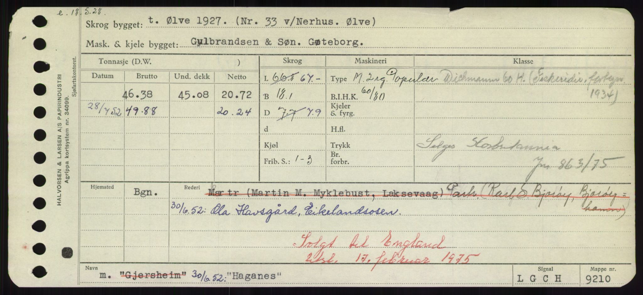 Sjøfartsdirektoratet med forløpere, Skipsmålingen, RA/S-1627/H/Hd/L0014: Fartøy, H-Havl, s. 69