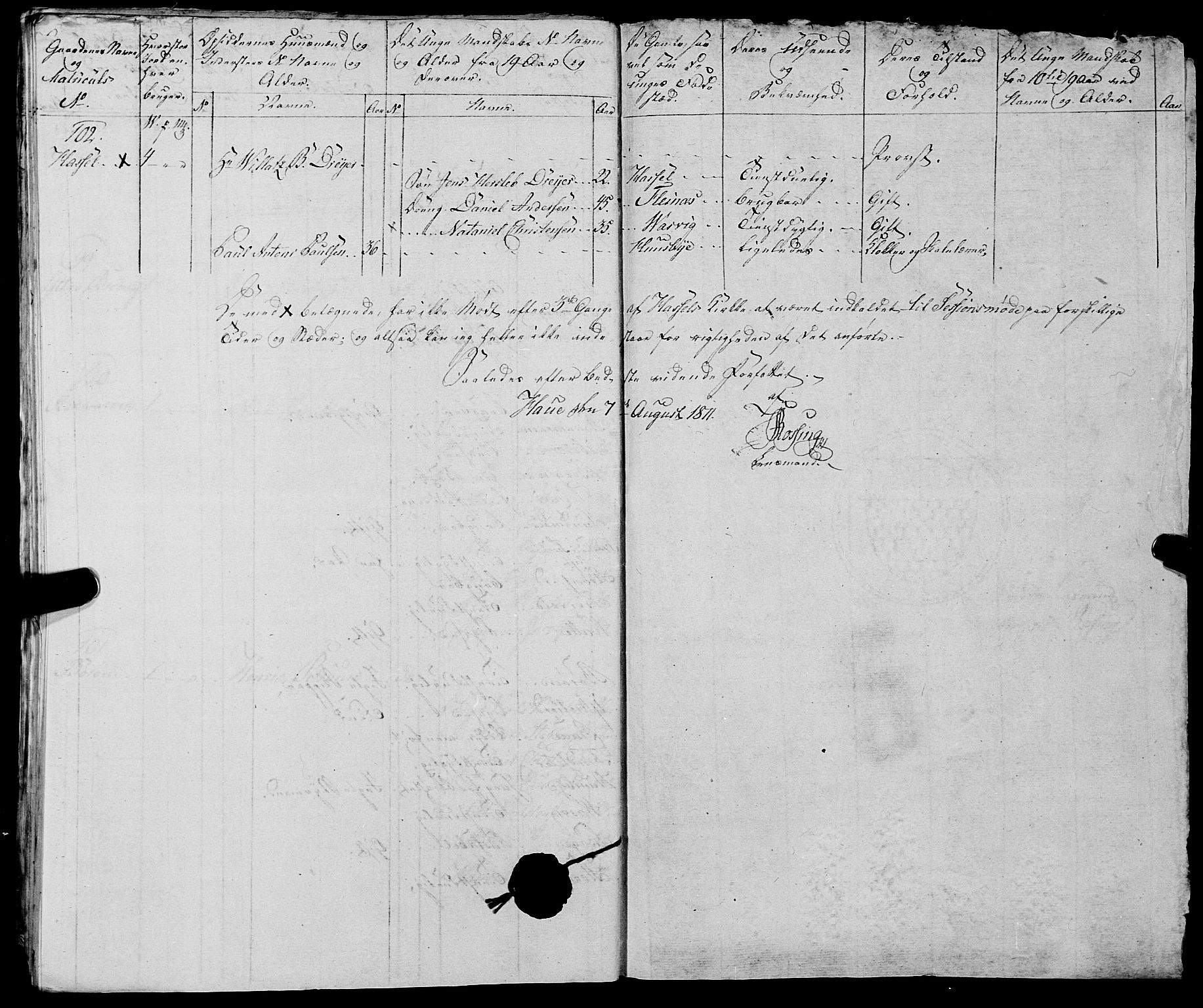 Fylkesmannen i Nordland, AV/SAT-A-0499/1.1/R/Ra/L0028: Innrulleringsmanntall for Hadsel (Kalsnes og Ulvøe fjerdinger), 1806-1836, s. 81