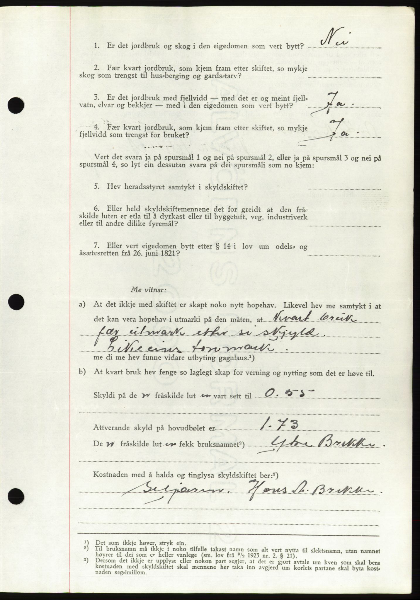 Søre Sunnmøre sorenskriveri, AV/SAT-A-4122/1/2/2C/L0077: Pantebok nr. 3A, 1945-1946, Dagboknr: 407/1945