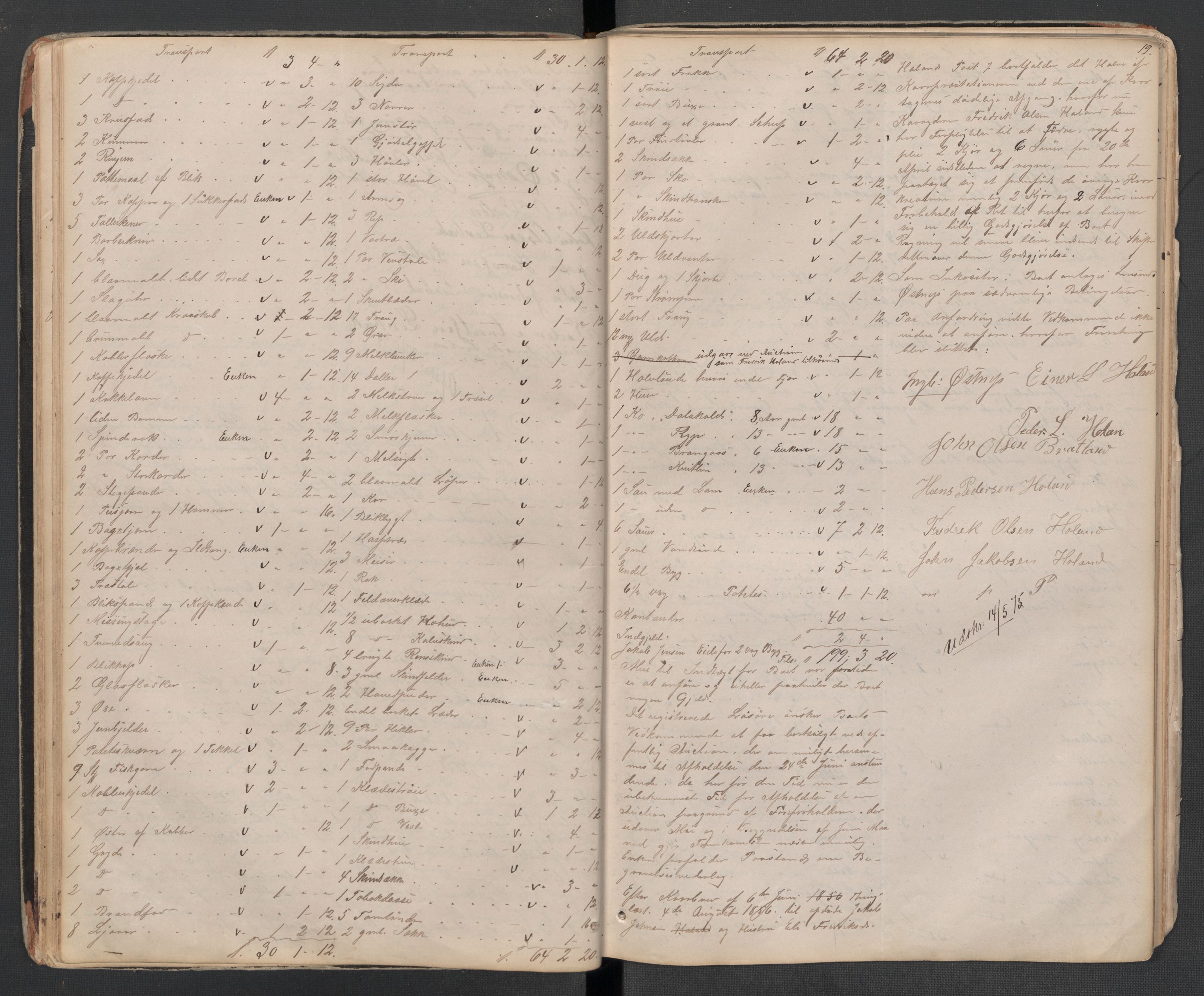 Lierne lensmannskontor - 1. avlevering, AV/SAT-A-1030/02/L0014: Dødsfalls-/ registreringsprotokoll, 1872-1905, s. 19