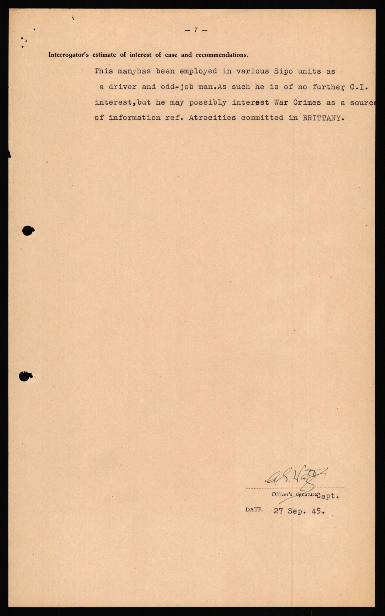 Forsvaret, Forsvarets overkommando II, AV/RA-RAFA-3915/D/Db/L0023: CI Questionaires. Tyske okkupasjonsstyrker i Norge. Tyskere., 1945-1946, s. 386