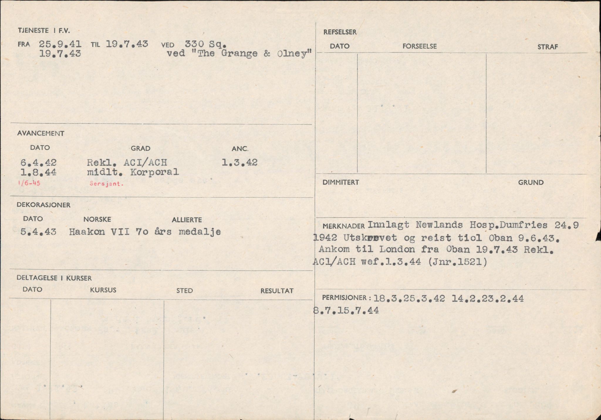 Forsvaret, Forsvarets overkommando/Luftforsvarsstaben, AV/RA-RAFA-4079/P/Pa/L0028: Personellpapirer, 1911, s. 70