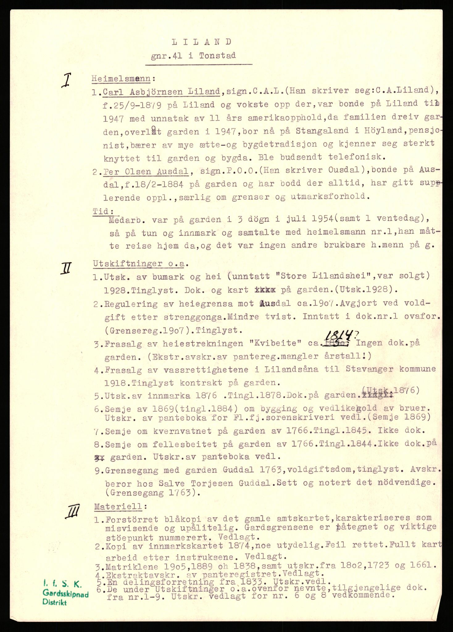 Instituttet for sammenlignende kulturforskning, AV/RA-PA-0424/H/L0169: Eske D159: Manuskripter (1.trykk) distriktsgransking, 1922-1990, s. 677