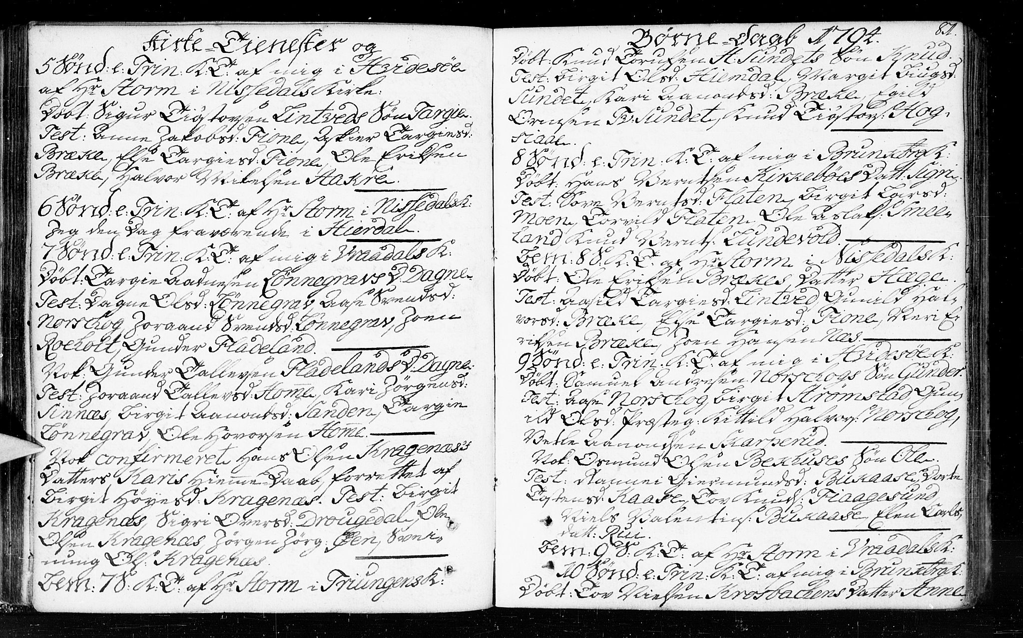 Kviteseid kirkebøker, SAKO/A-276/F/Fa/L0003: Ministerialbok nr. I 3, 1787-1799, s. 81