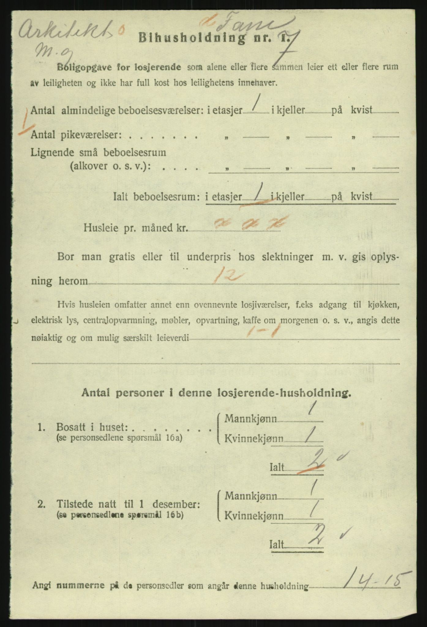 SAO, Folketelling 1920 for 0301 Kristiania kjøpstad, 1920, s. 45572