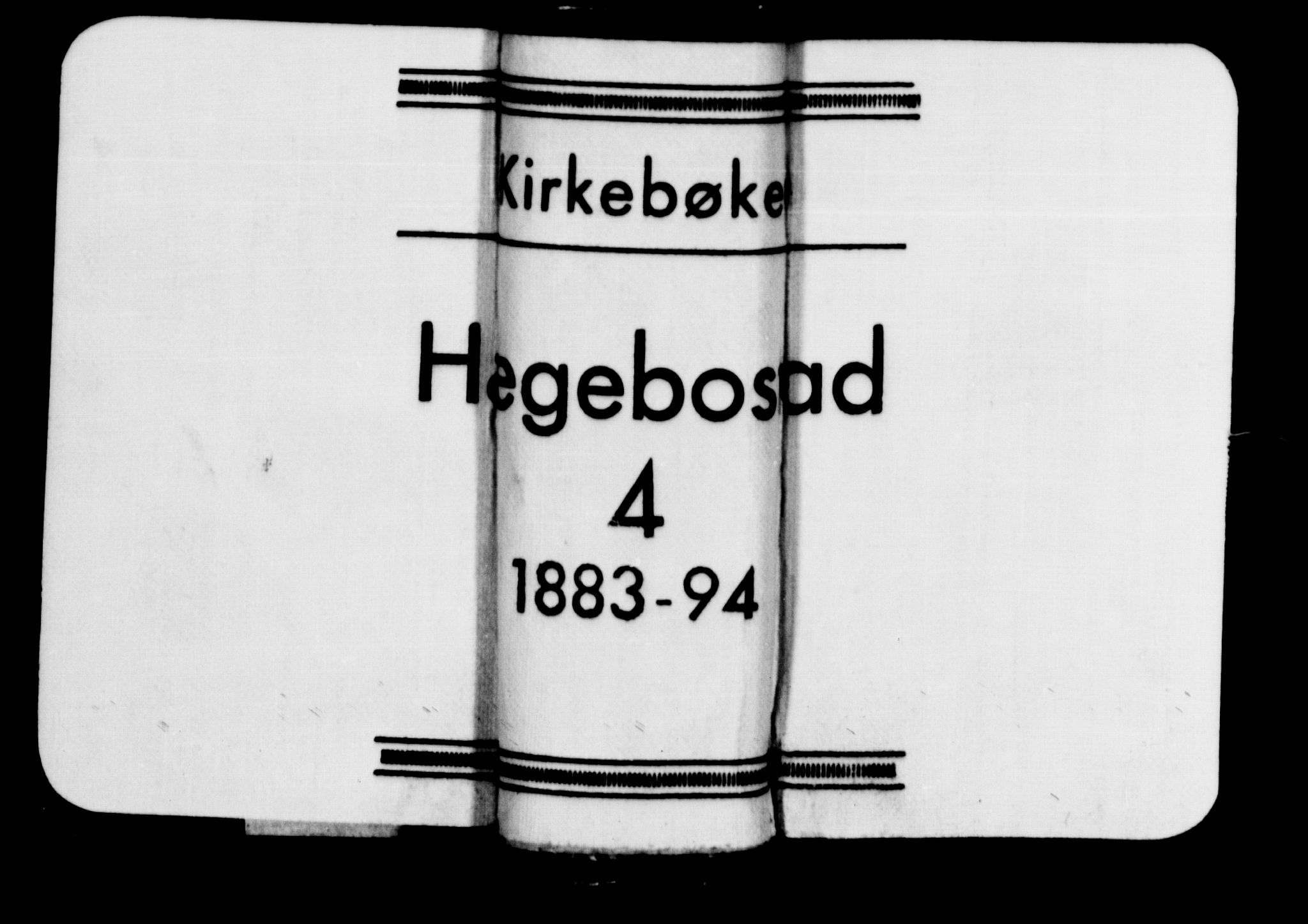 Hægebostad sokneprestkontor, SAK/1111-0024/F/Fb/Fba/L0003: Klokkerbok nr. B 3, 1883-1896