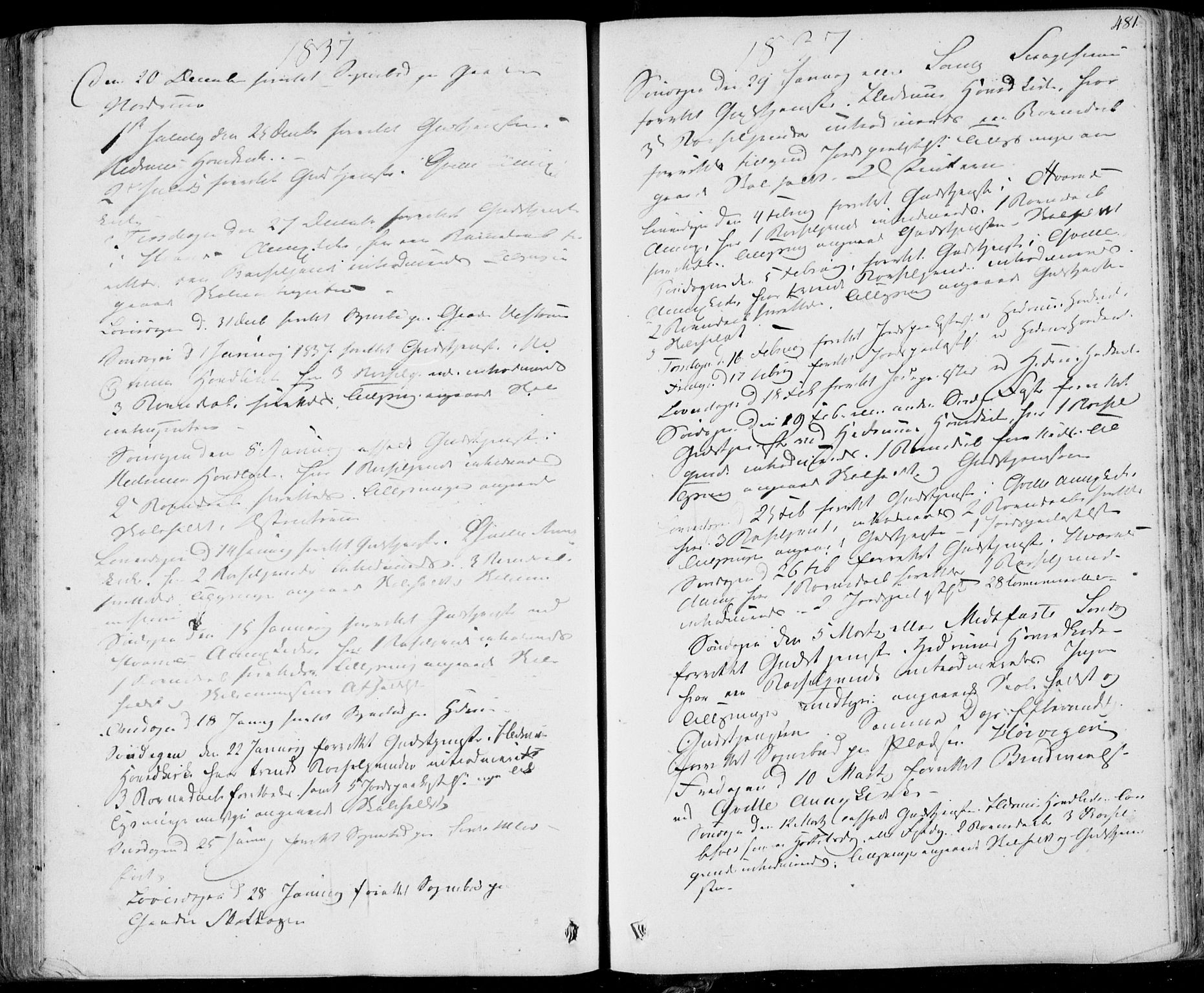 Hedrum kirkebøker, AV/SAKO-A-344/F/Fa/L0005: Ministerialbok nr. I 5, 1835-1848, s. 481