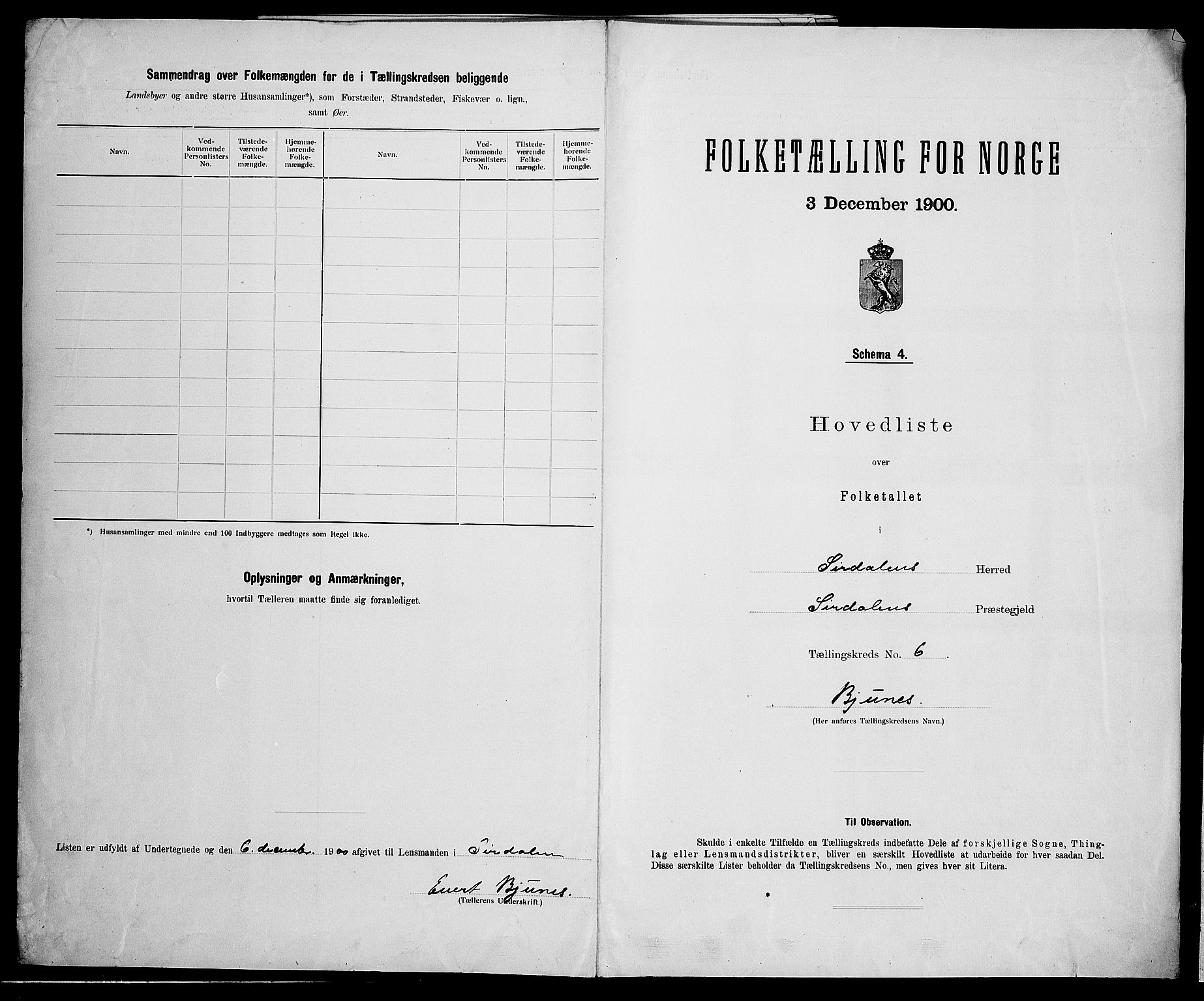 SAK, Folketelling 1900 for 1046 Sirdal herred, 1900, s. 28