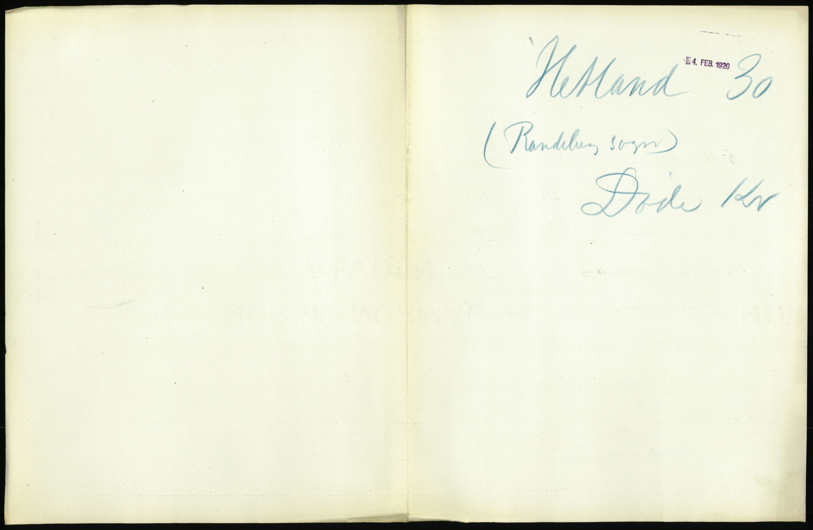 Statistisk sentralbyrå, Sosiodemografiske emner, Befolkning, AV/RA-S-2228/D/Df/Dfb/Dfbi/L0030: Rogaland fylke: Døde. Bygder og byer., 1919, s. 261