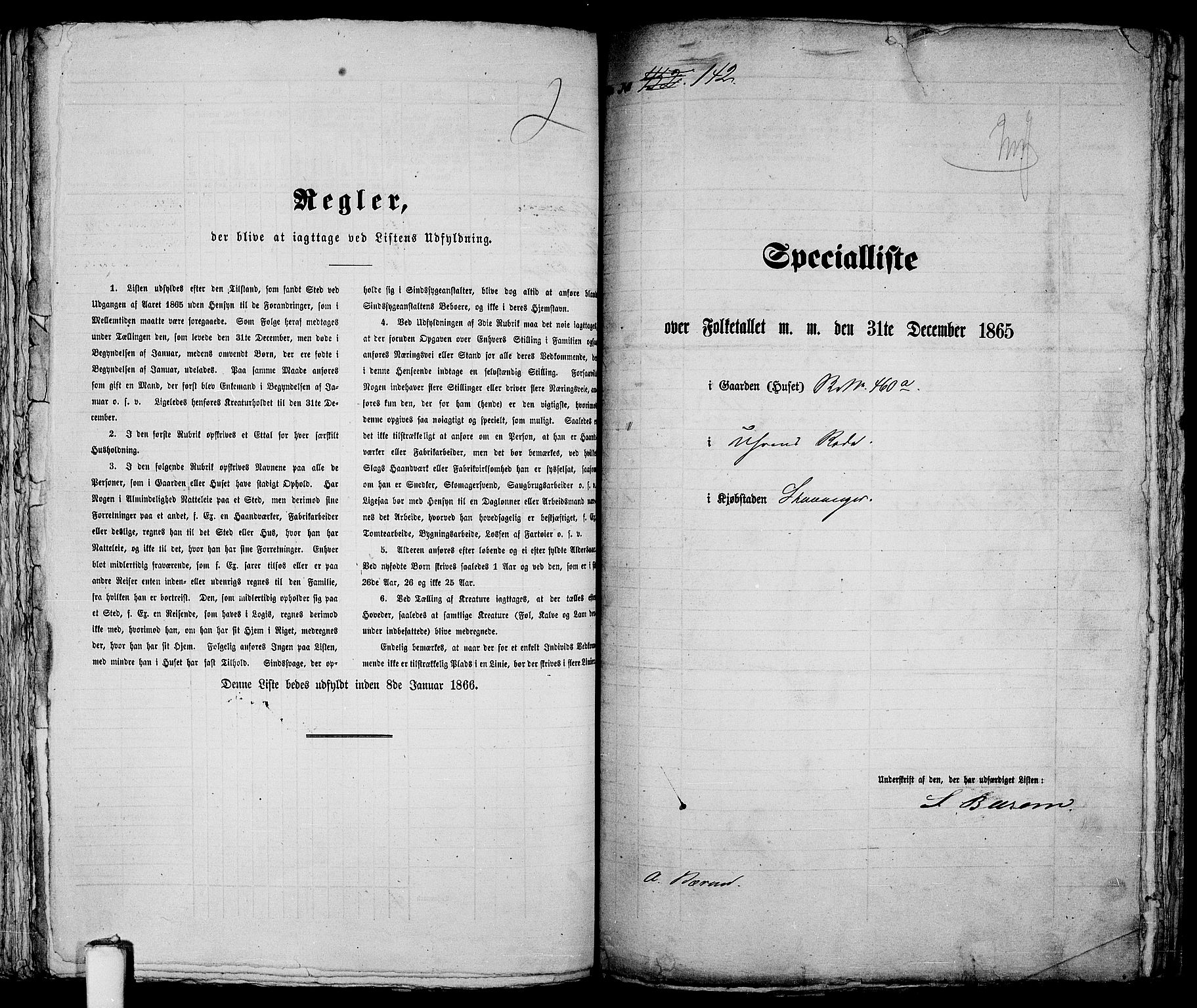 RA, Folketelling 1865 for 1103 Stavanger kjøpstad, 1865, s. 308