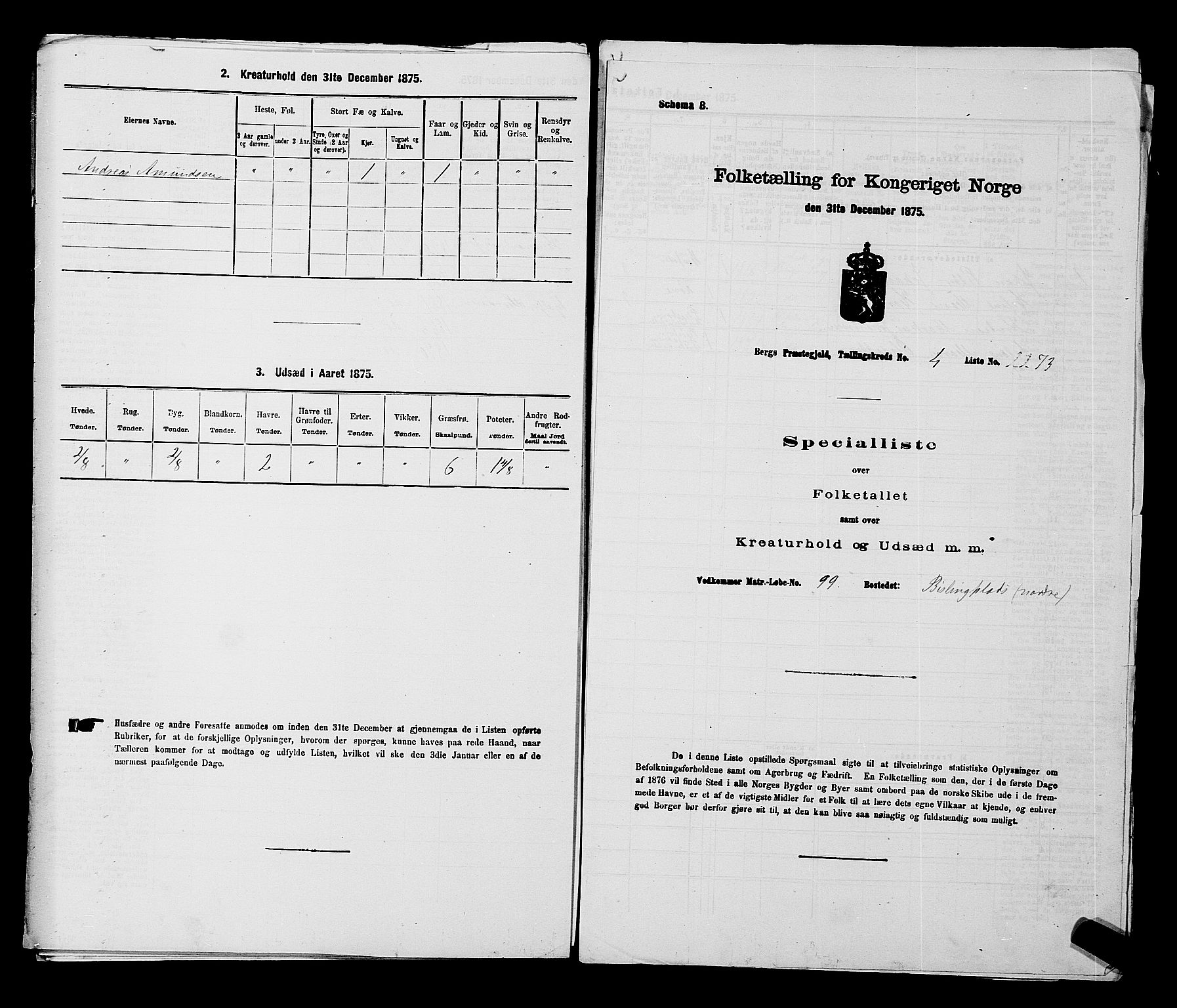RA, Folketelling 1875 for 0116P Berg prestegjeld, 1875, s. 660