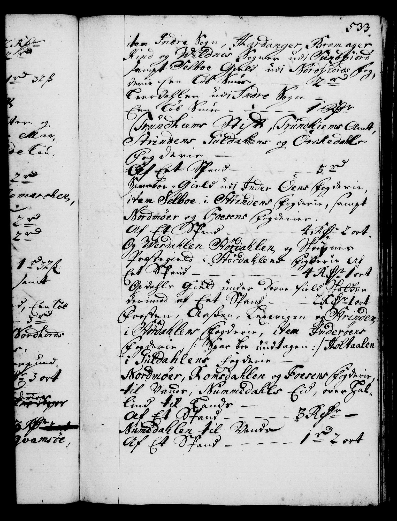 Rentekammeret, Kammerkanselliet, RA/EA-3111/G/Gg/Gga/L0002: Norsk ekspedisjonsprotokoll med register (merket RK 53.2), 1723-1727, s. 533