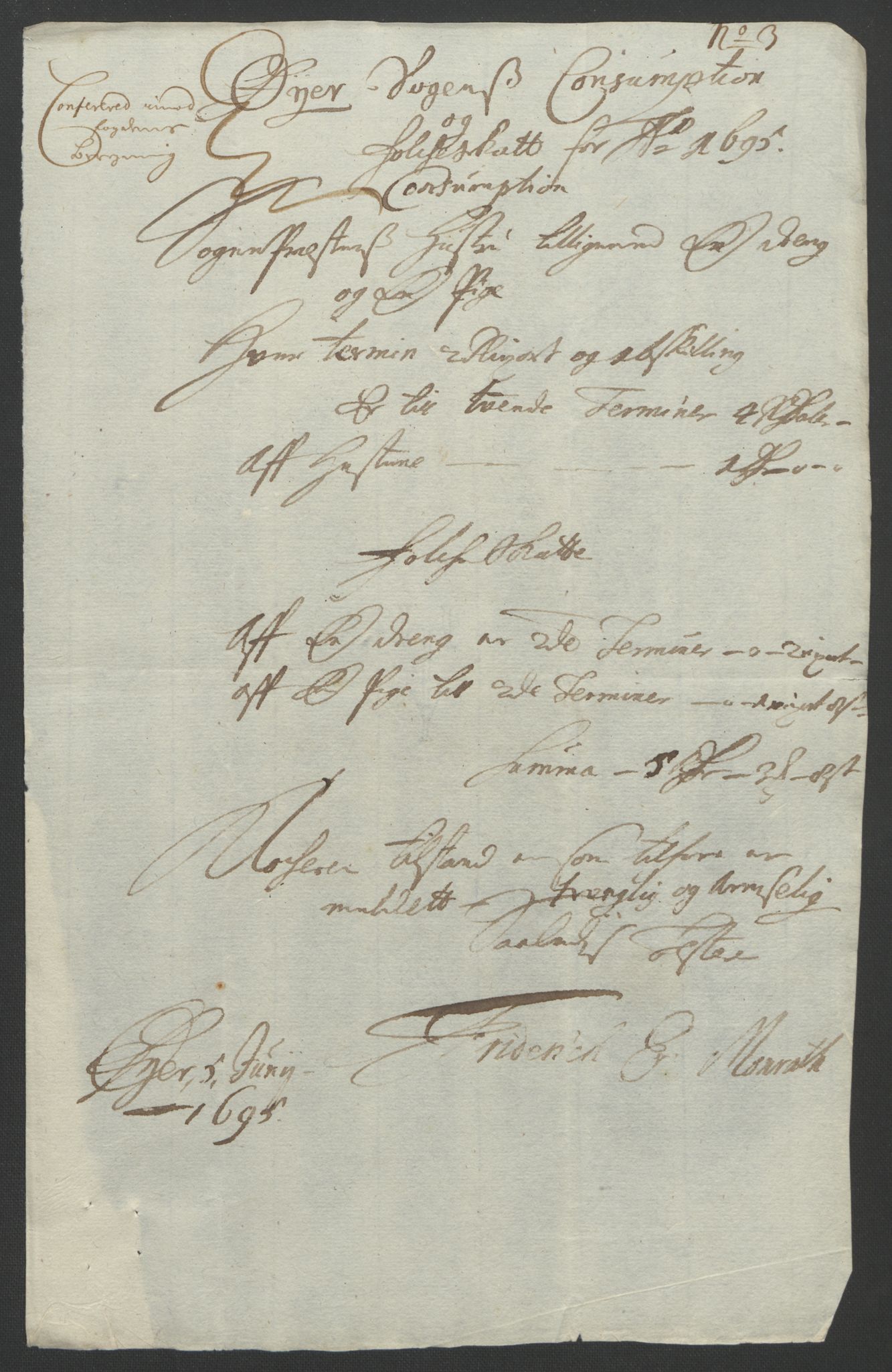 Rentekammeret inntil 1814, Reviderte regnskaper, Fogderegnskap, AV/RA-EA-4092/R17/L1169: Fogderegnskap Gudbrandsdal, 1695, s. 148