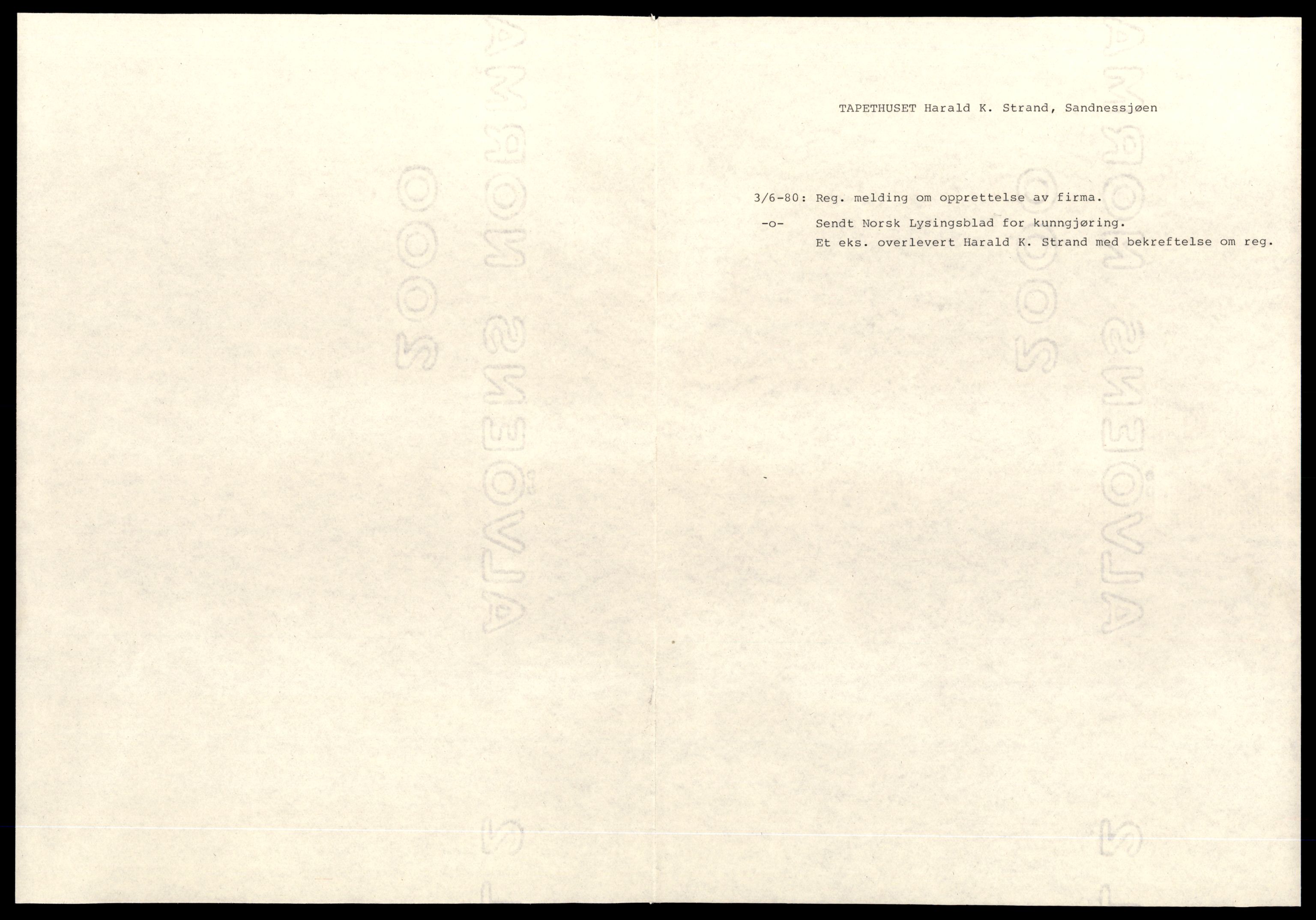 Alstahaug sorenskriveri, SAT/A-1009/2/J/Jd/Jda/L0005: Bilag, enkeltmannsforetak, T-Å, 1944-1990, s. 1