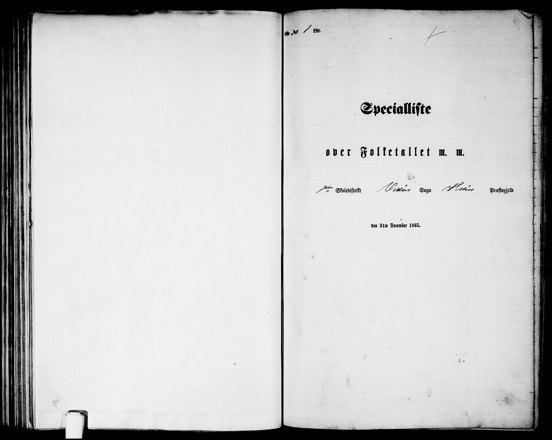 RA, Folketelling 1865 for 1238P Vikør prestegjeld, 1865, s. 7