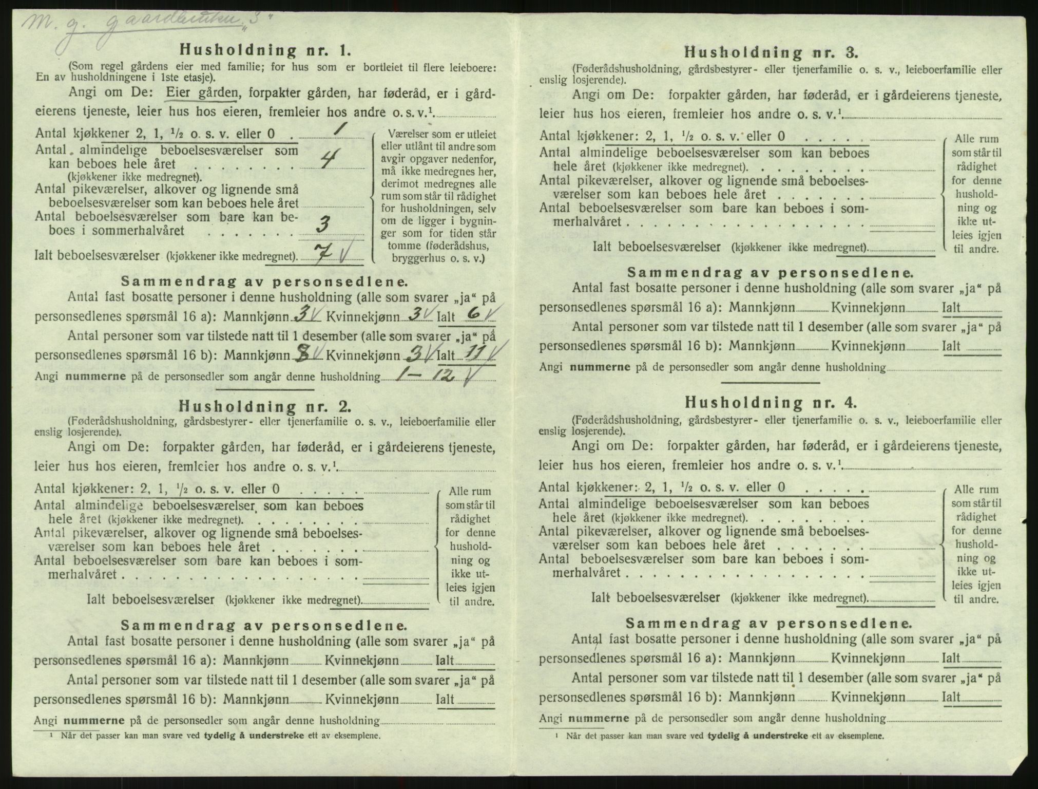 SAK, Folketelling 1920 for 0938 Bygland herred, 1920, s. 230