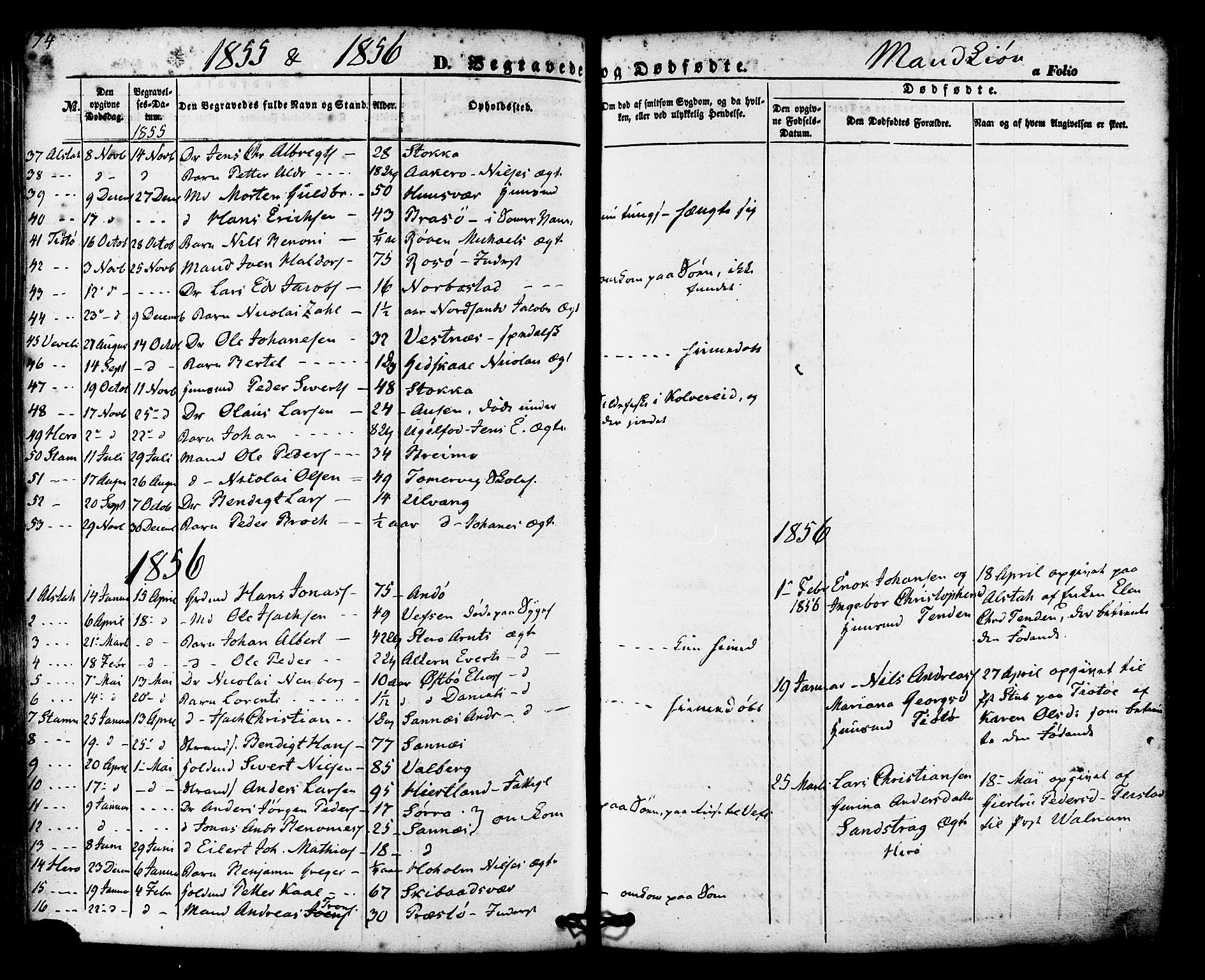 Ministerialprotokoller, klokkerbøker og fødselsregistre - Nordland, SAT/A-1459/830/L0448: Ministerialbok nr. 830A12, 1855-1878, s. 174
