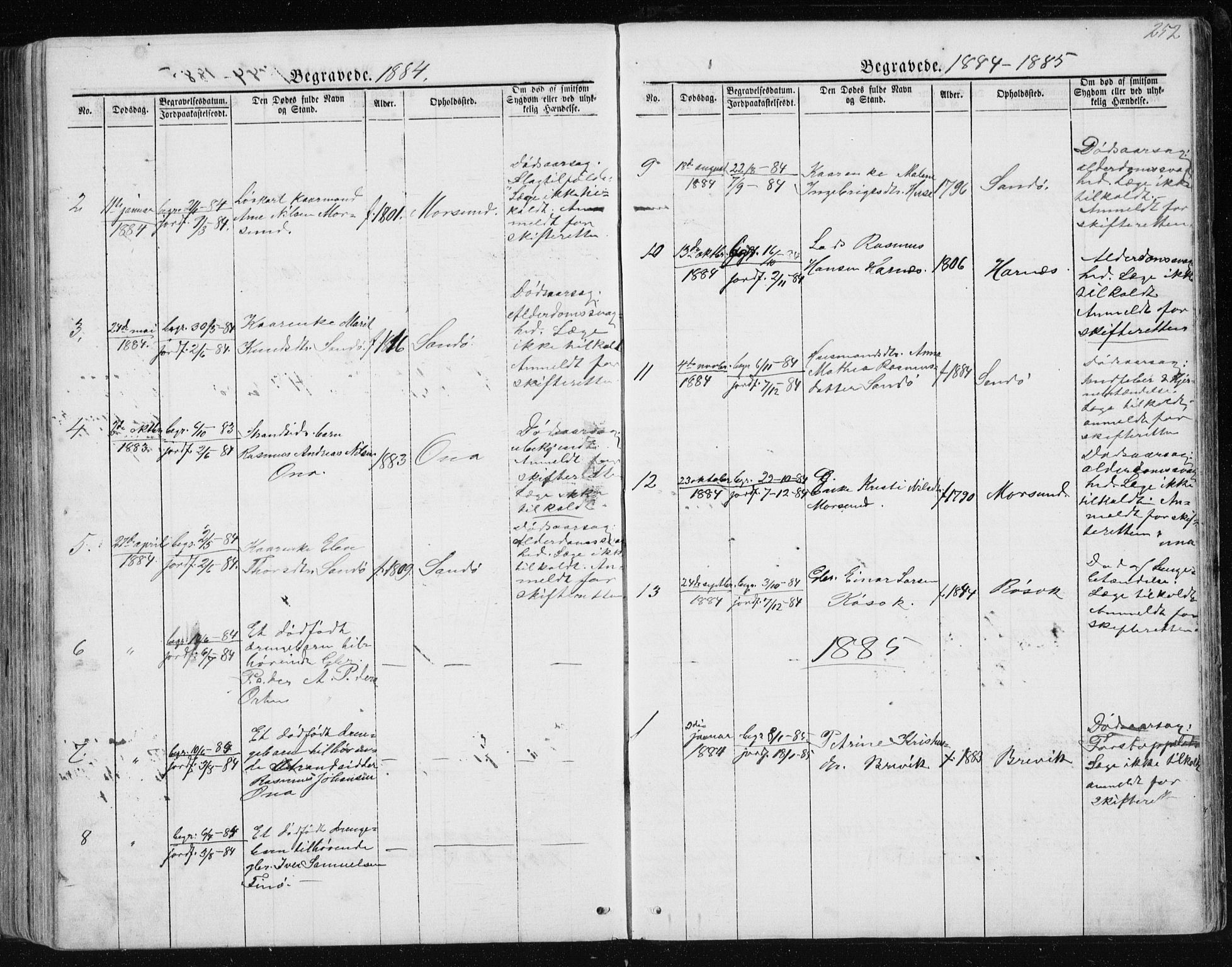 Ministerialprotokoller, klokkerbøker og fødselsregistre - Møre og Romsdal, SAT/A-1454/561/L0732: Klokkerbok nr. 561C02, 1867-1900, s. 252