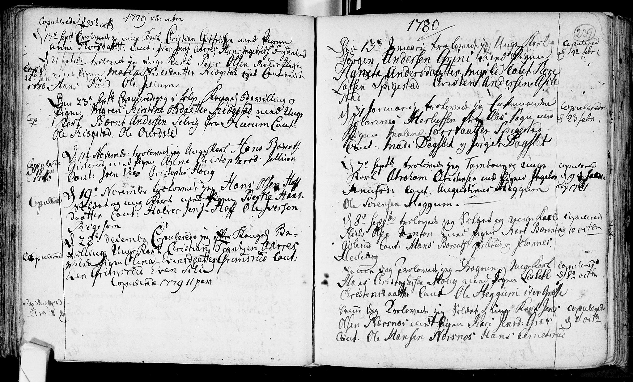 Røyken kirkebøker, AV/SAKO-A-241/F/Fa/L0002: Ministerialbok nr. 2, 1731-1782, s. 239