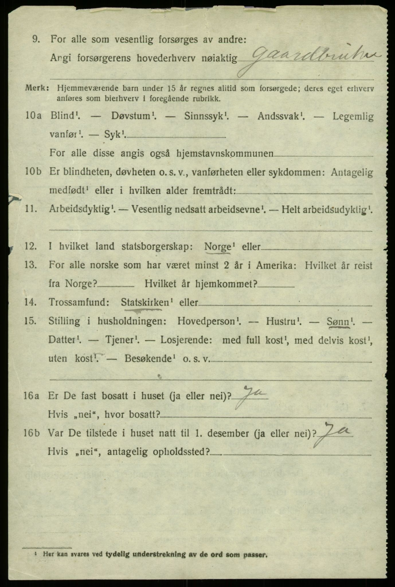 SAB, Folketelling 1920 for 1250 Haus herred, 1920, s. 8786