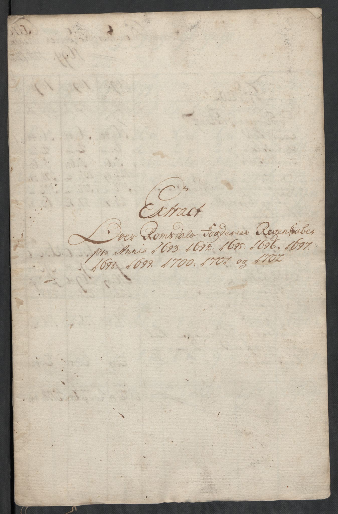 Rentekammeret inntil 1814, Reviderte regnskaper, Fogderegnskap, RA/EA-4092/R55/L3655: Fogderegnskap Romsdal, 1701-1702, s. 339