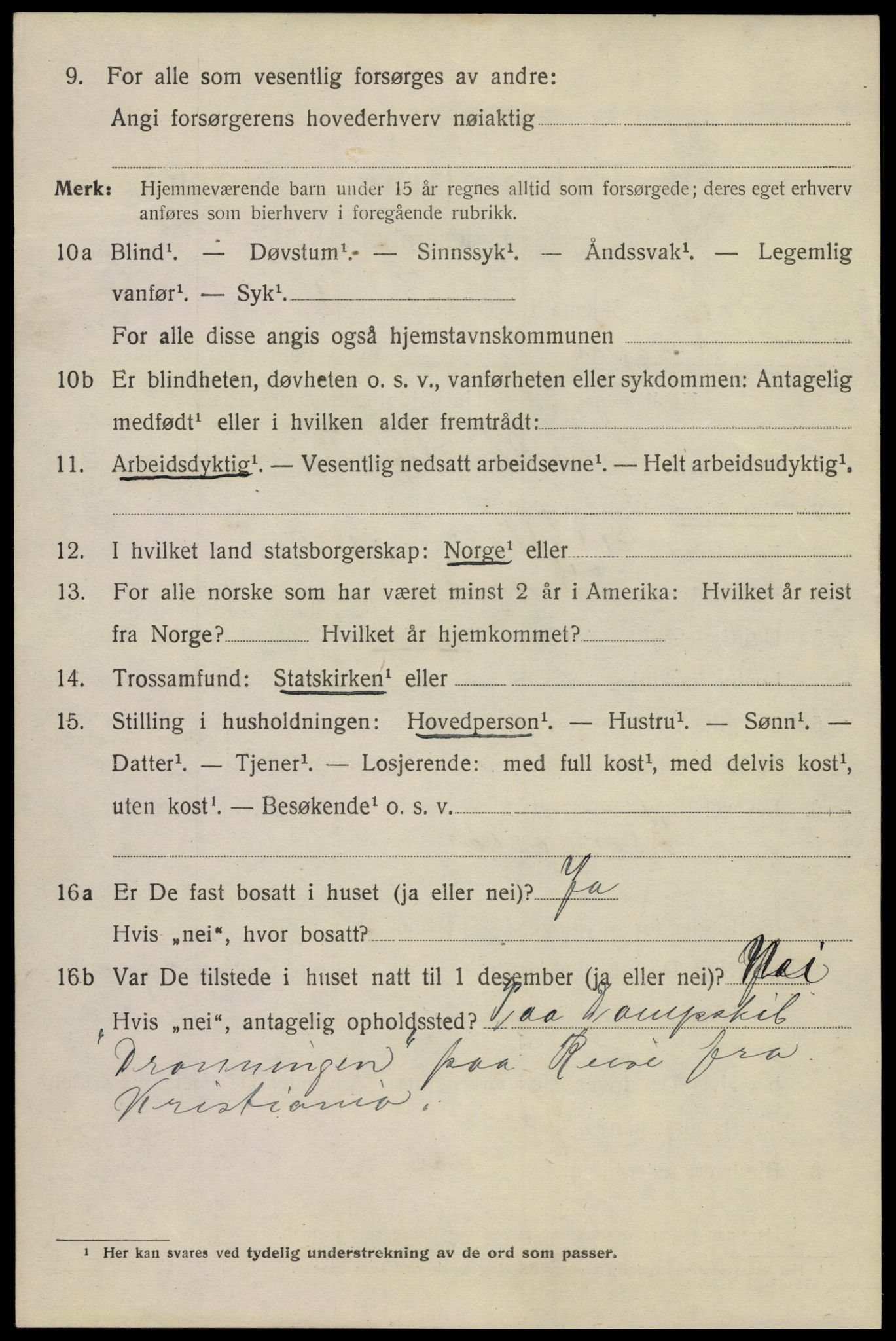 SAKO, Folketelling 1920 for 0801 Kragerø kjøpstad, 1920, s. 7640