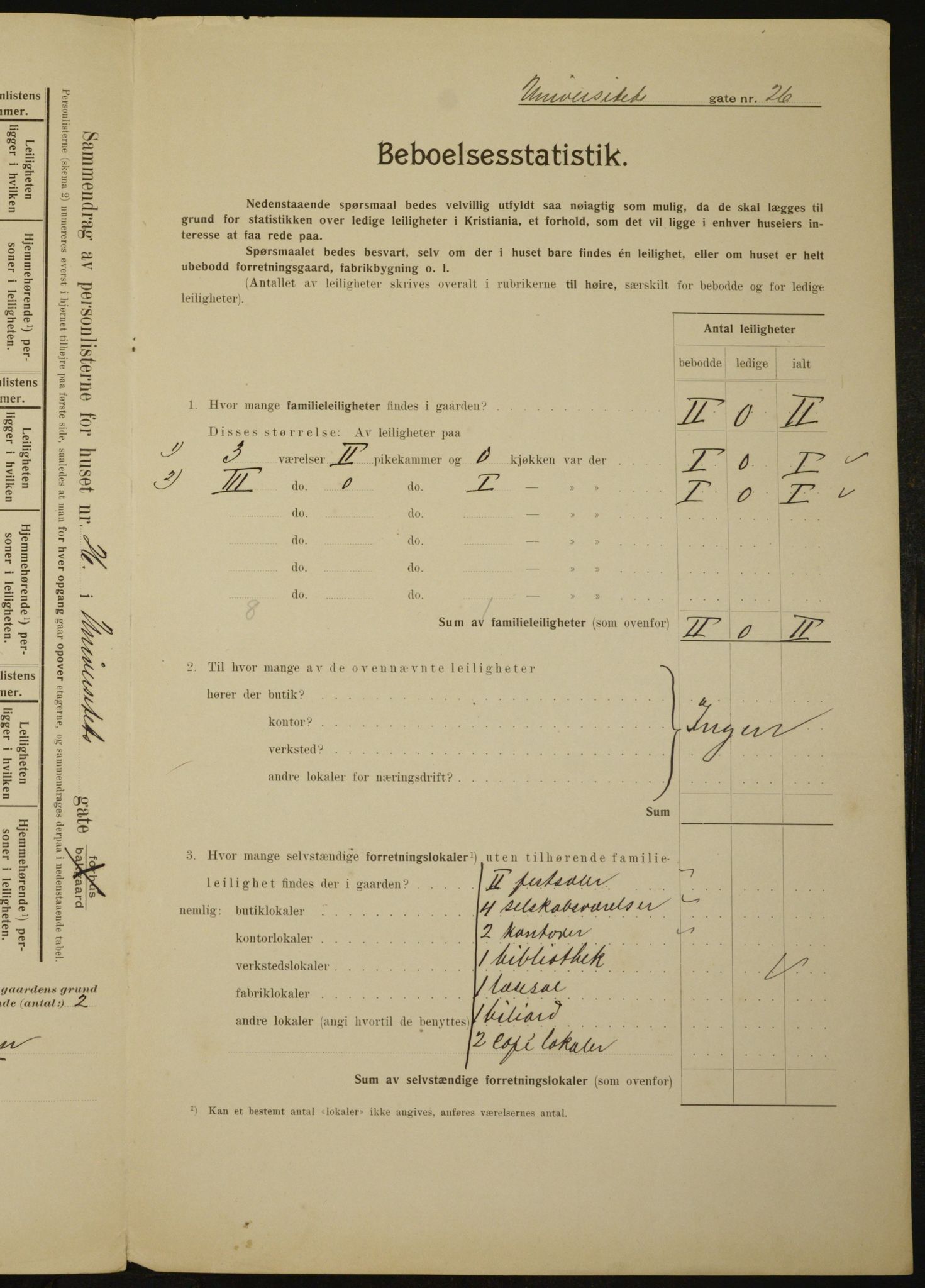 OBA, Kommunal folketelling 1.2.1910 for Kristiania, 1910, s. 113940