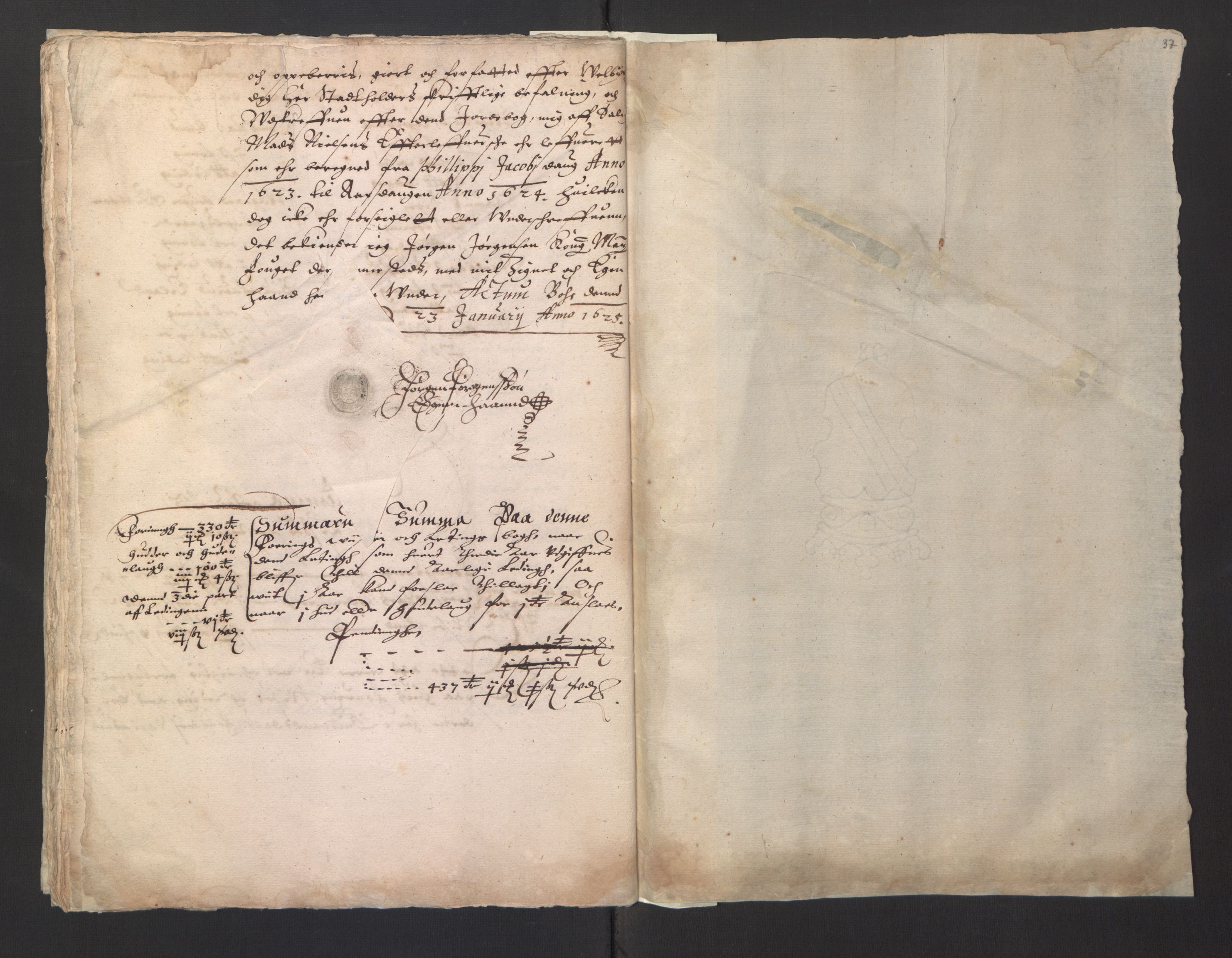Stattholderembetet 1572-1771, AV/RA-EA-2870/Ek/L0001/0002: Jordebøker før 1624 og til utligning av garnisonsskatt 1624-1626: / Jordebøker for Akershus len, 1624-1625, s. 39