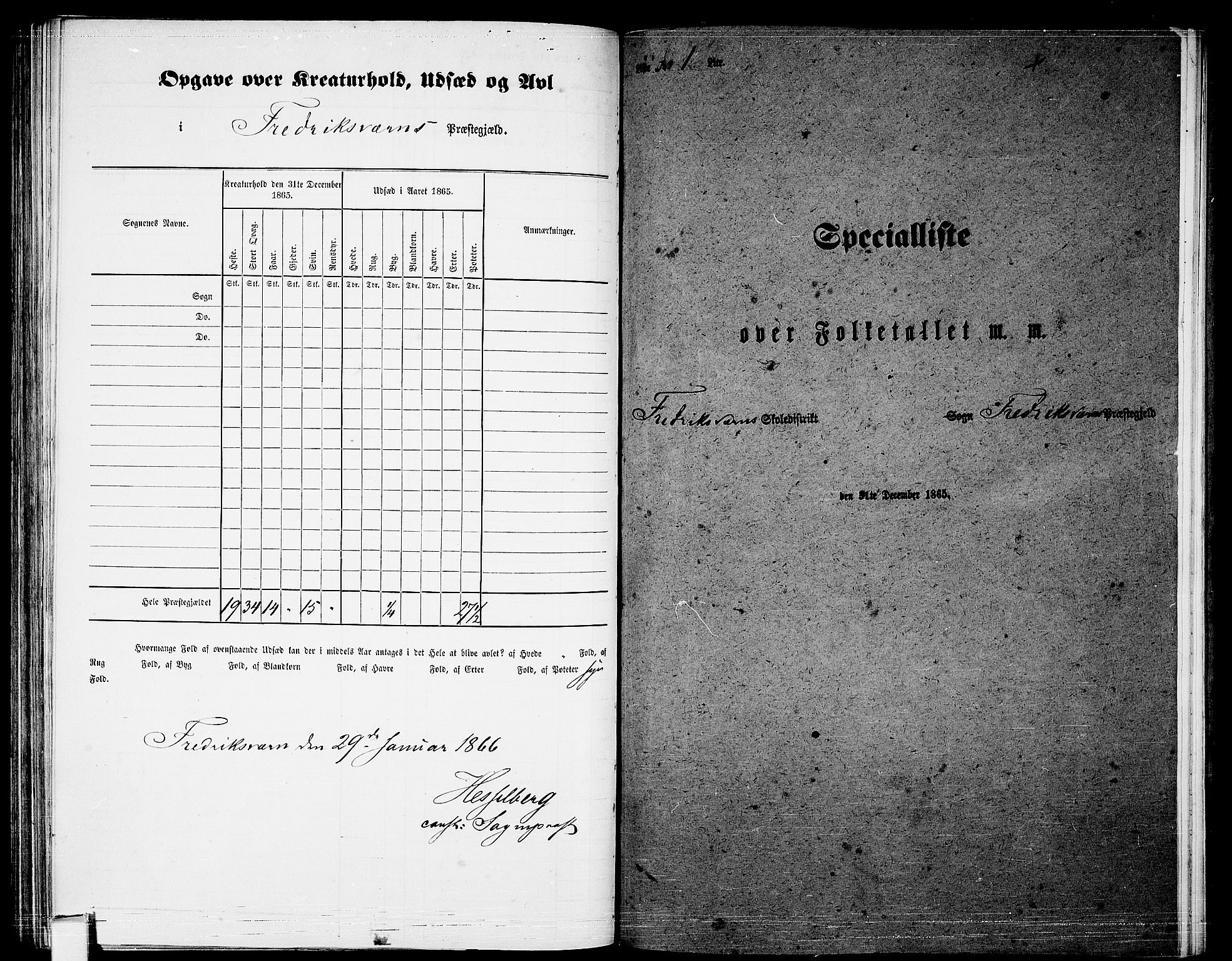 RA, Folketelling 1865 for 0798P Fredriksvern prestegjeld, 1865, s. 8