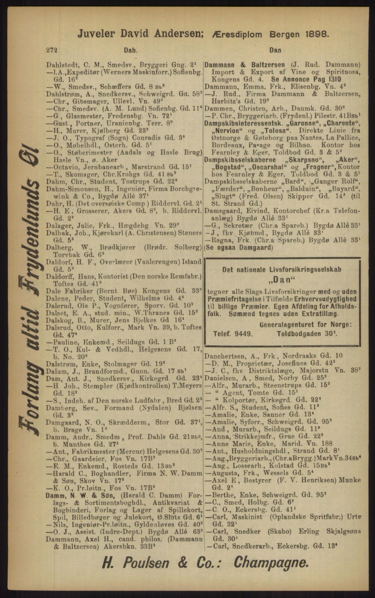 Kristiania/Oslo adressebok, PUBL/-, 1902, s. 272