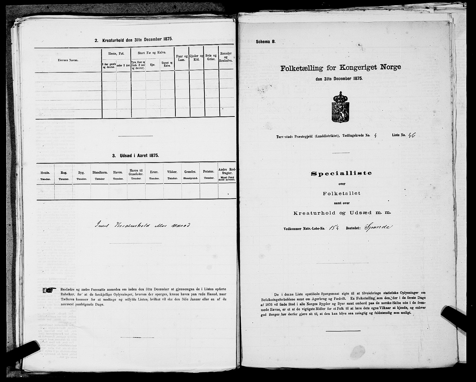 SAST, Folketelling 1875 for 1152L Torvastad prestegjeld, Torvastad sokn, Skåre sokn og Utsira sokn, 1875, s. 629