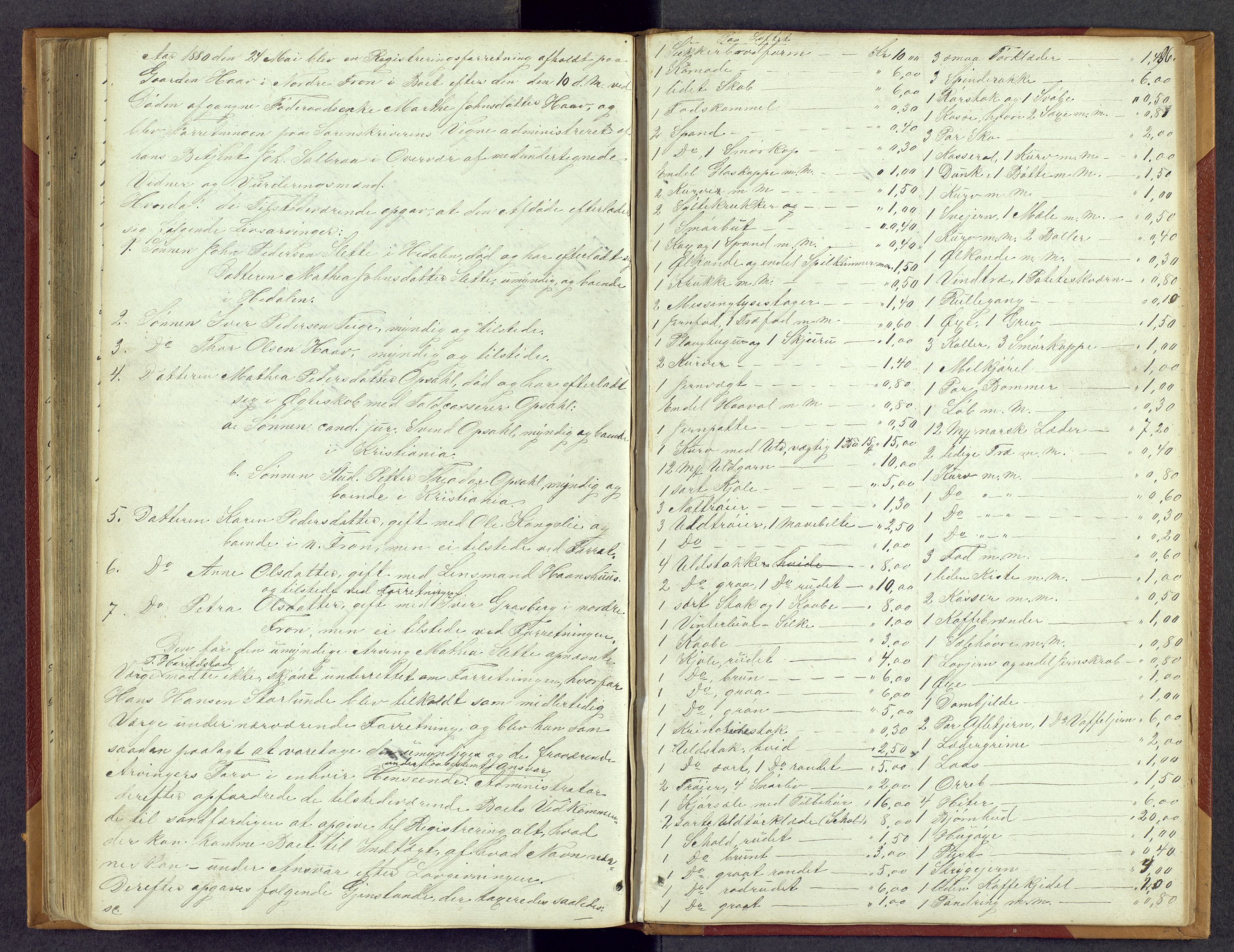 Mellom-Gudbrandsdal sorenskriveri, AV/SAH-TING-038/J/Jb/L0001: Skifteregistreringsprotokoll, 1849-1880, s. 96