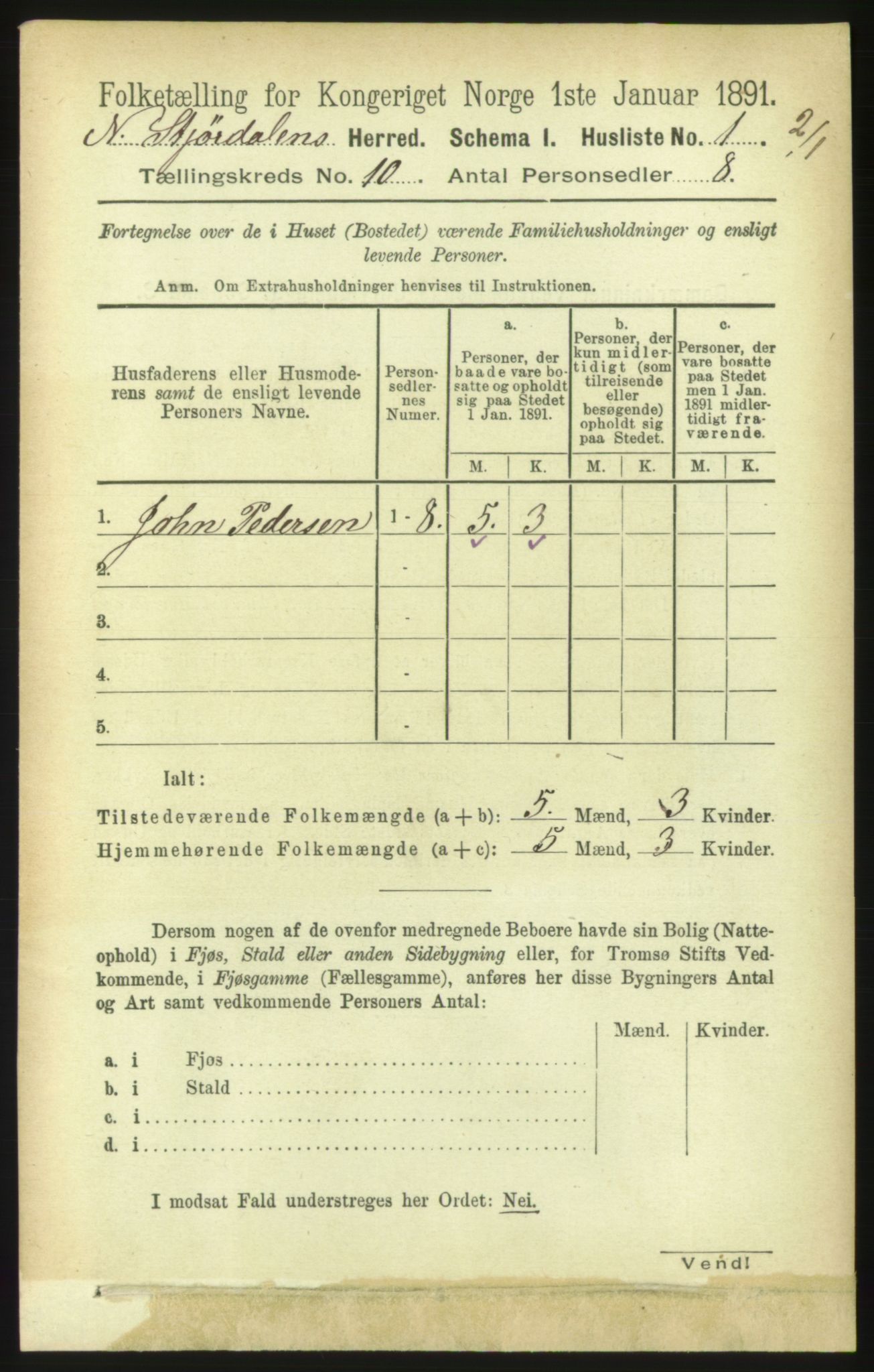 RA, Folketelling 1891 for 1714 Nedre Stjørdal herred, 1891, s. 5478