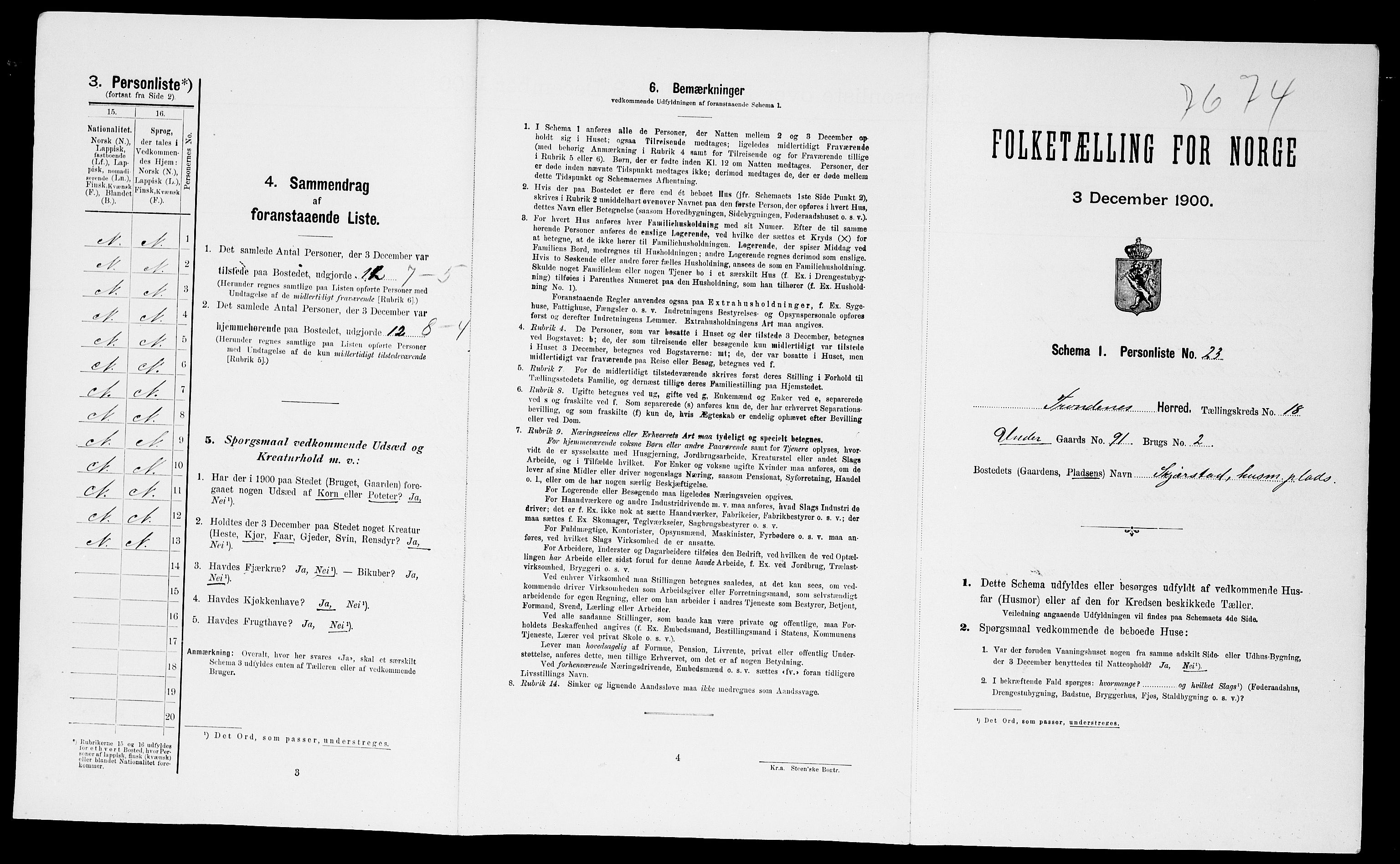 SATØ, Folketelling 1900 for 1914 Trondenes herred, 1900, s. 2339