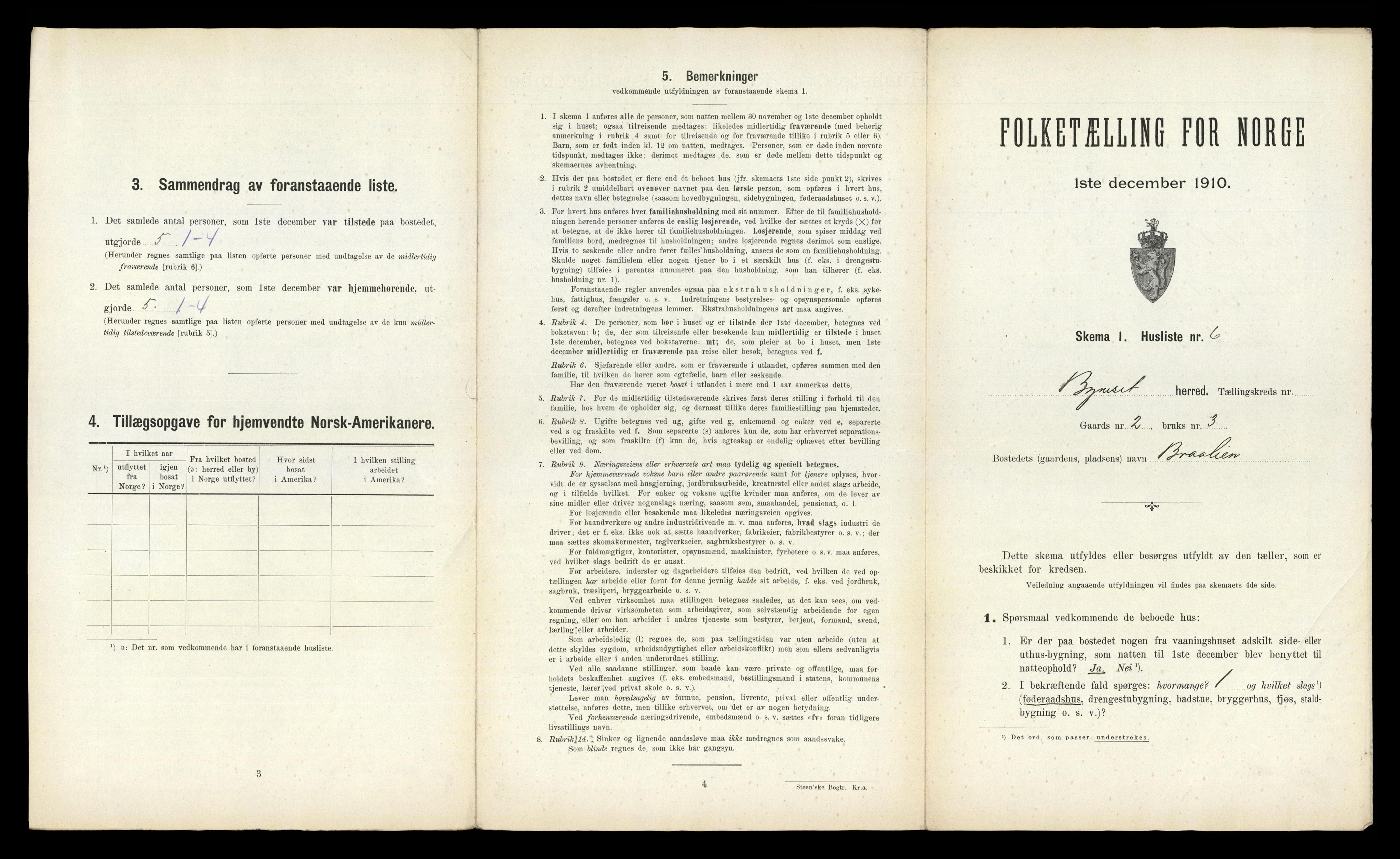 RA, Folketelling 1910 for 1655 Byneset herred, 1910, s. 43