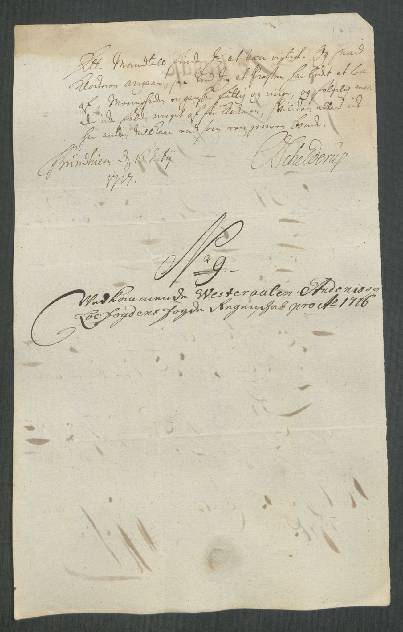 Rentekammeret inntil 1814, Reviderte regnskaper, Fogderegnskap, AV/RA-EA-4092/R67/L4682: Fogderegnskap Vesterålen, Andenes og Lofoten, 1716, s. 100