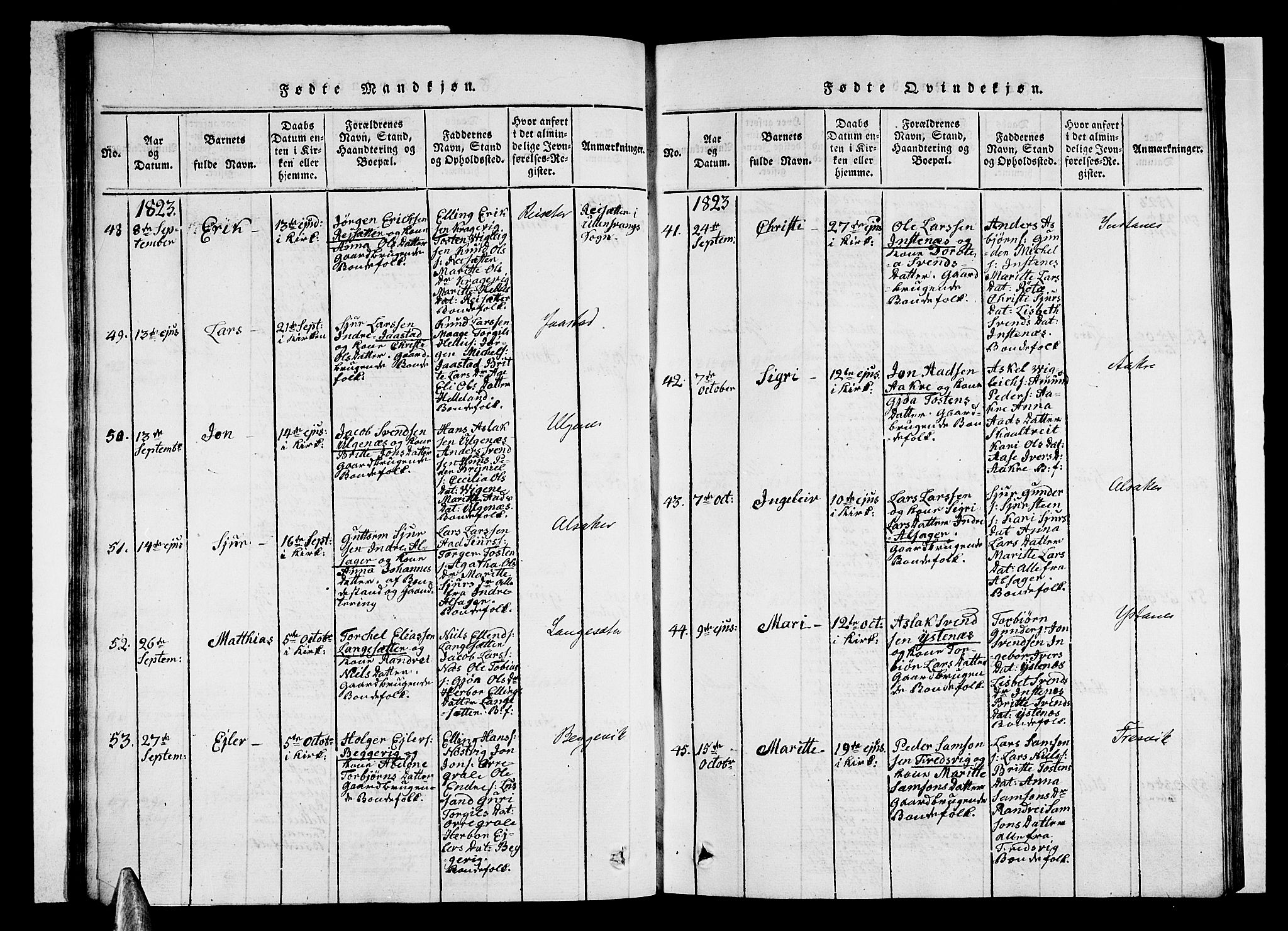 Ullensvang sokneprestembete, AV/SAB-A-78701/H/Haa: Ministerialbok nr. A 9, 1819-1826