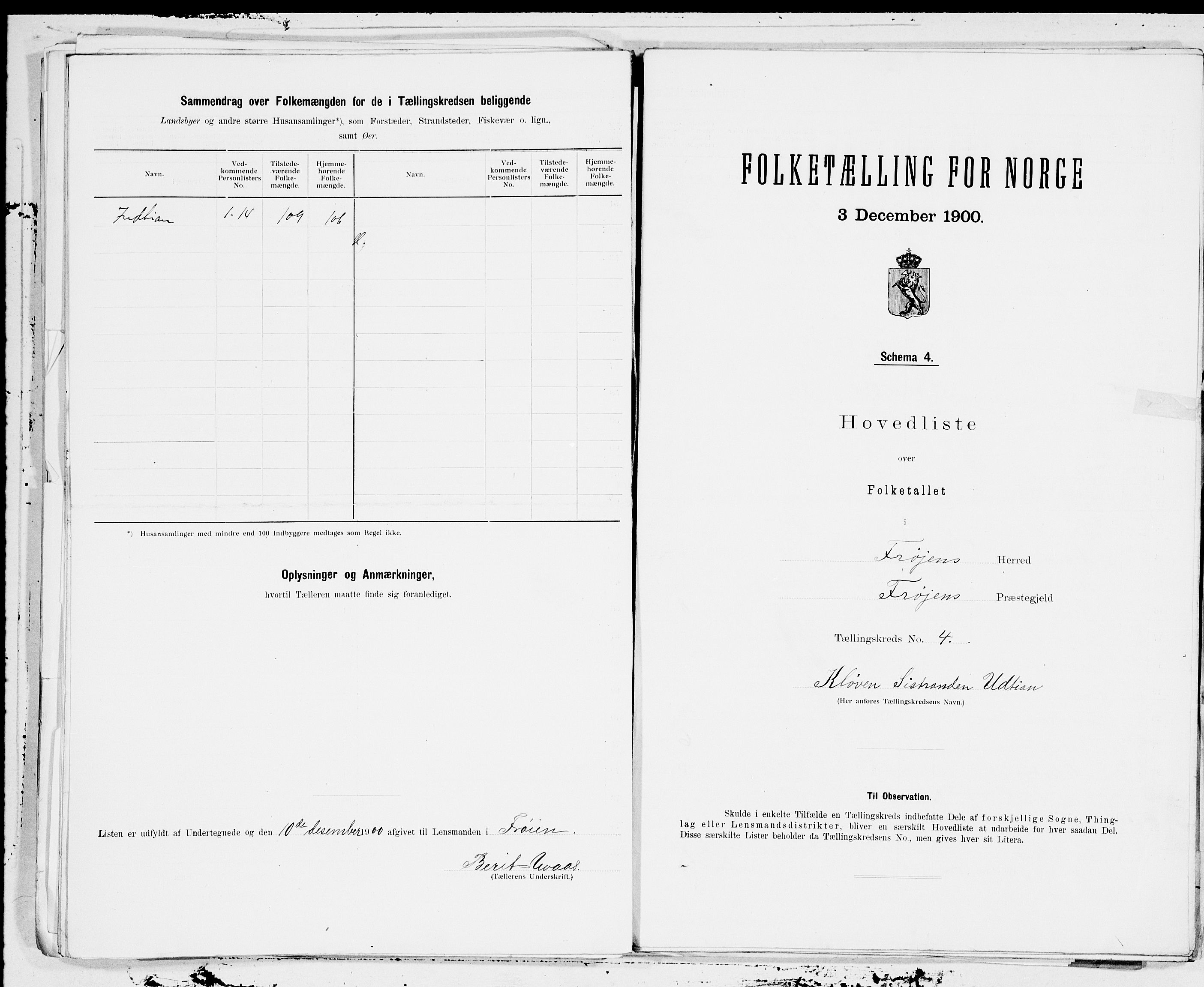 SAT, Folketelling 1900 for 1619 Frøya herred, 1900, s. 10