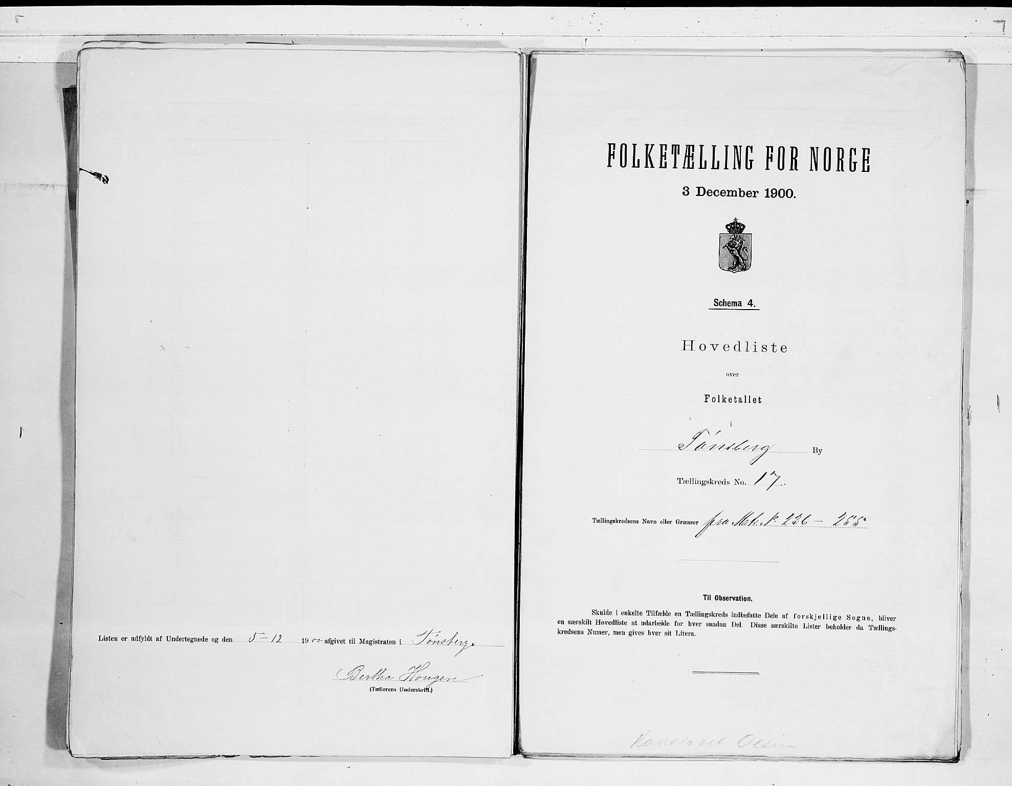 RA, Folketelling 1900 for 0705 Tønsberg kjøpstad, 1900, s. 36
