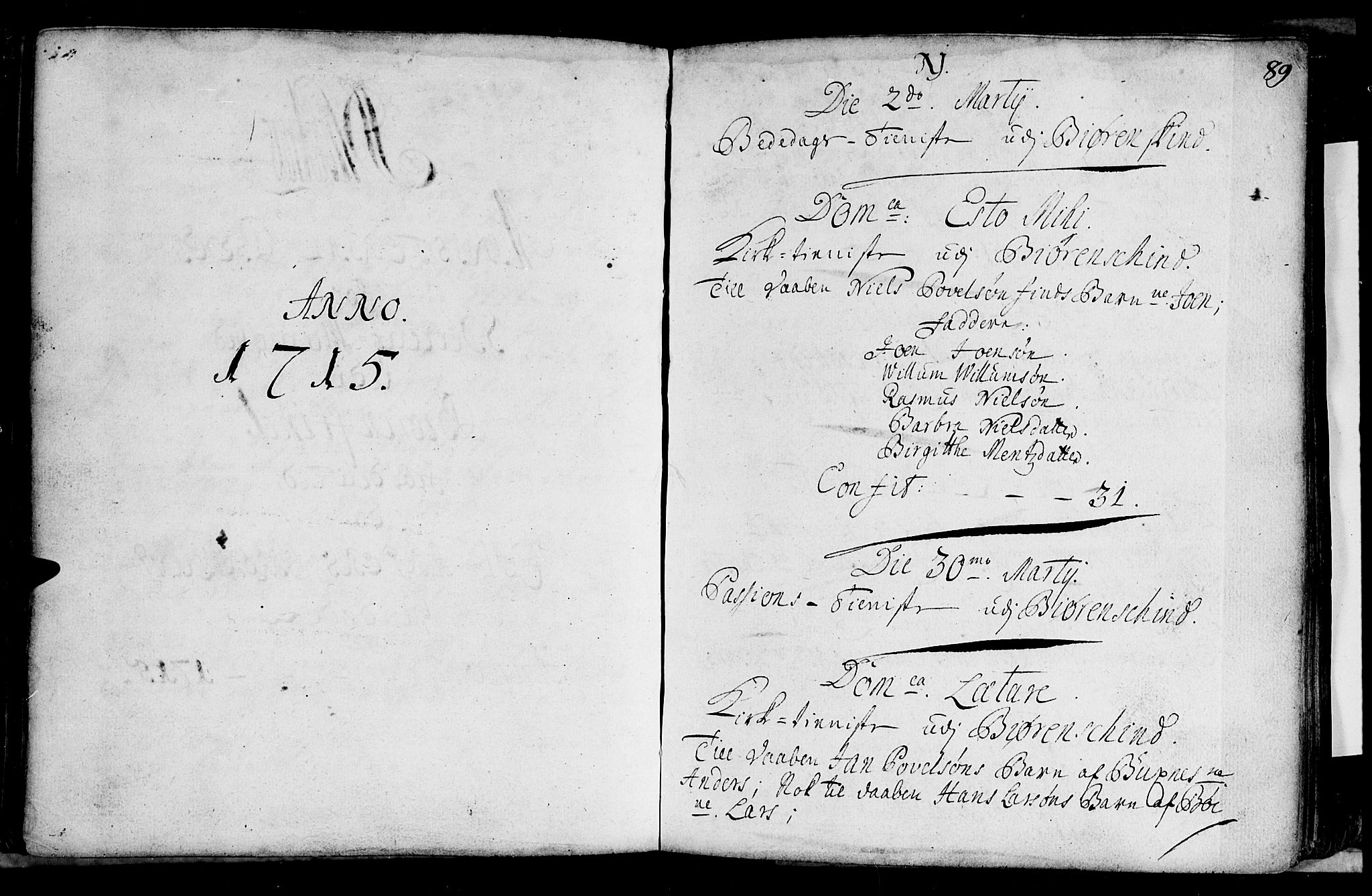 Ministerialprotokoller, klokkerbøker og fødselsregistre - Nordland, SAT/A-1459/897/L1393: Ministerialbok nr. 897A01 /3, 1715-1727, s. 89