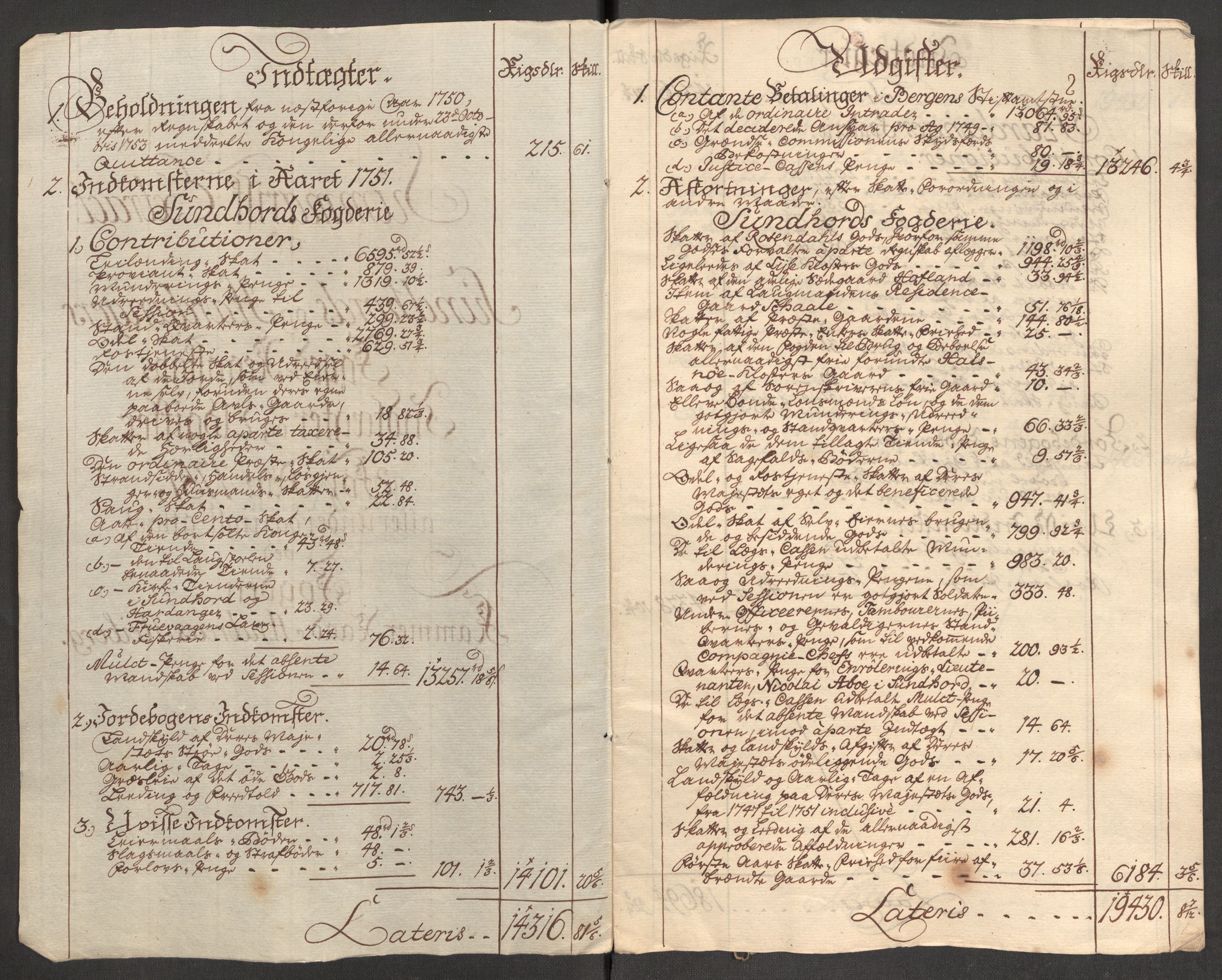 Rentekammeret inntil 1814, Reviderte regnskaper, Fogderegnskap, AV/RA-EA-4092/R48/L3056: Fogderegnskap Sunnhordland og Hardanger, 1751, s. 72
