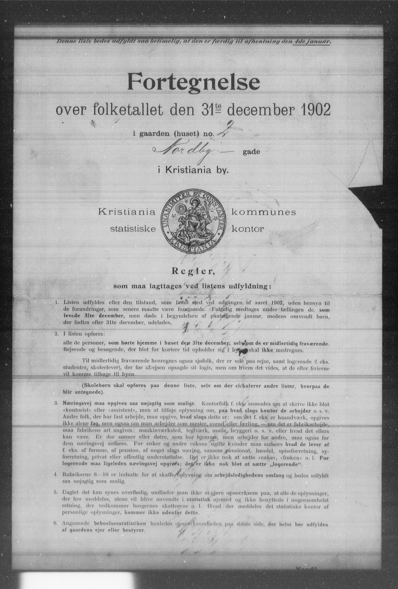 OBA, Kommunal folketelling 31.12.1902 for Kristiania kjøpstad, 1902, s. 13620