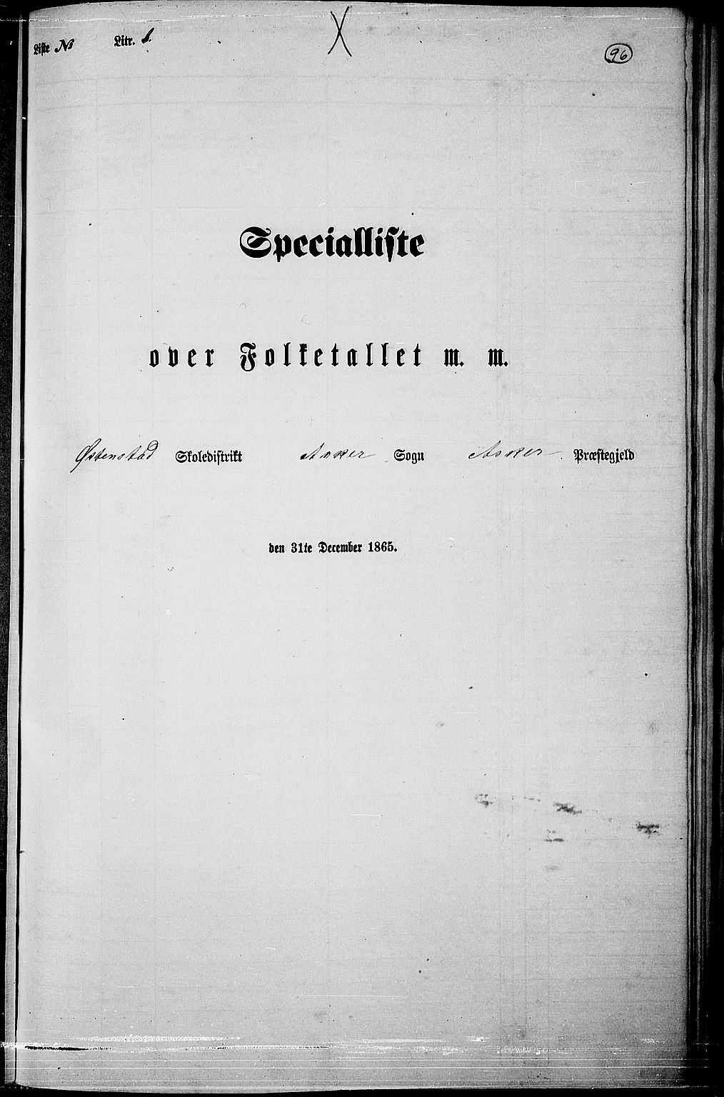 RA, Folketelling 1865 for 0220P Asker prestegjeld, 1865, s. 92