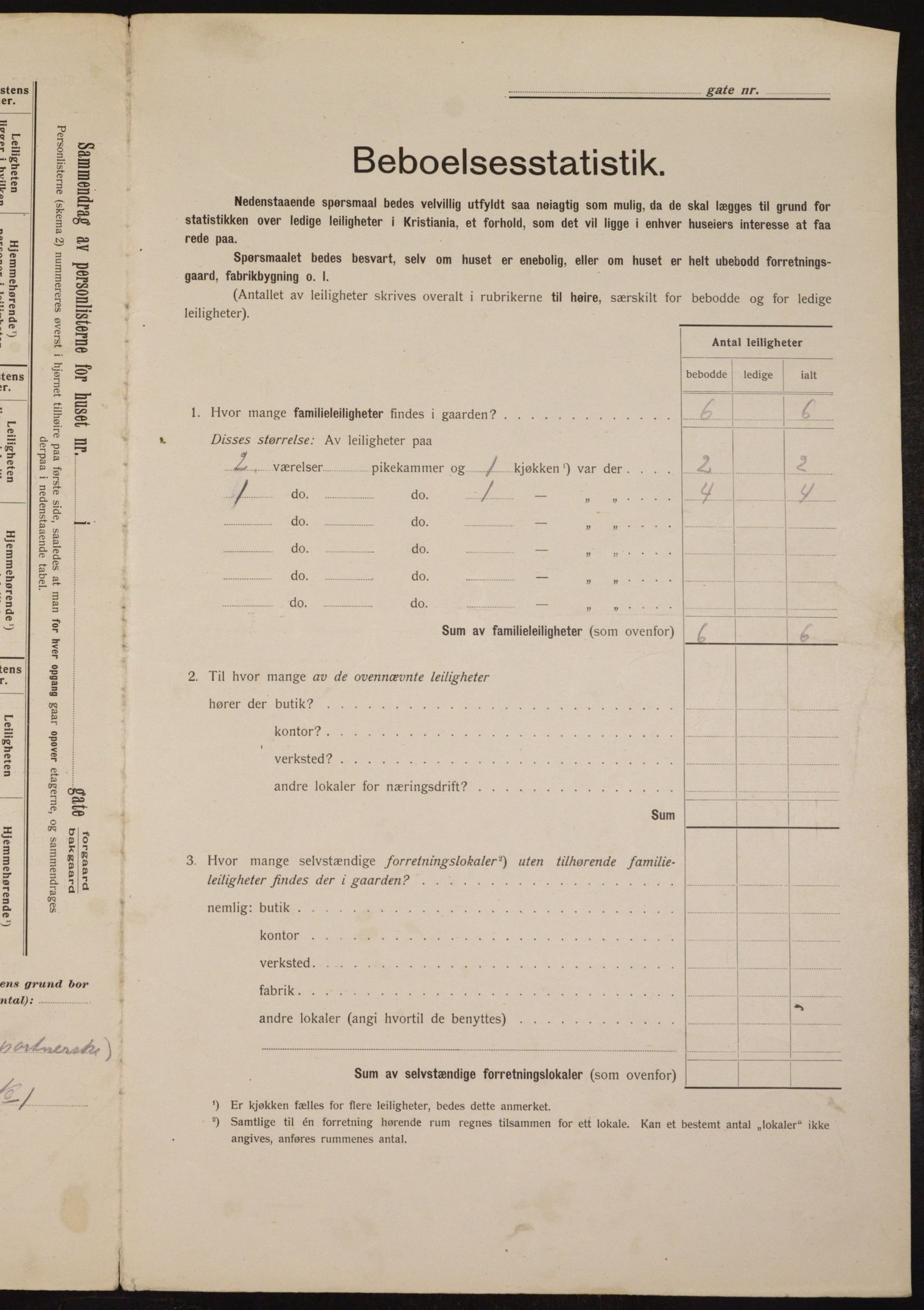 OBA, Kommunal folketelling 1.2.1912 for Kristiania, 1912, s. 42616