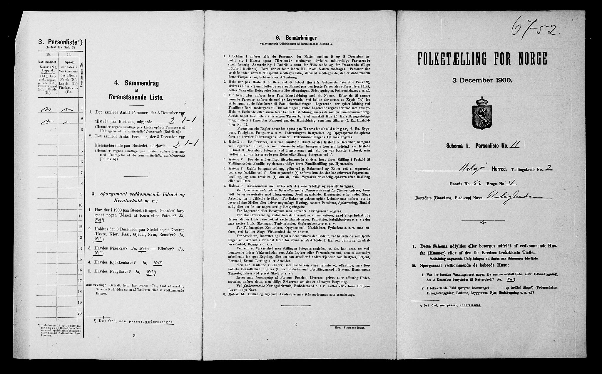 SATØ, Folketelling 1900 for 1935 Helgøy herred, 1900, s. 142