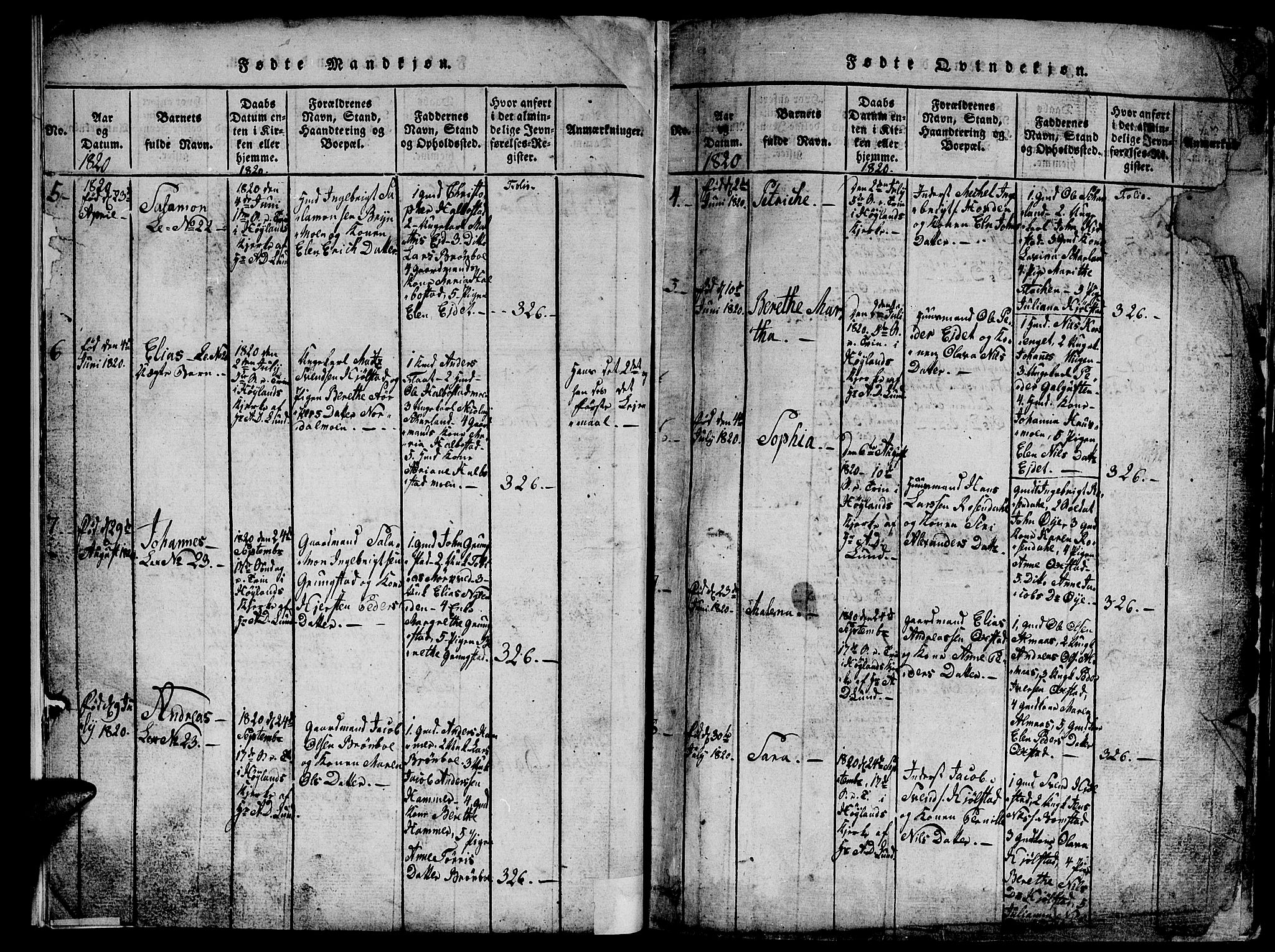 Ministerialprotokoller, klokkerbøker og fødselsregistre - Nord-Trøndelag, SAT/A-1458/765/L0562: Klokkerbok nr. 765C01, 1817-1851, s. 8