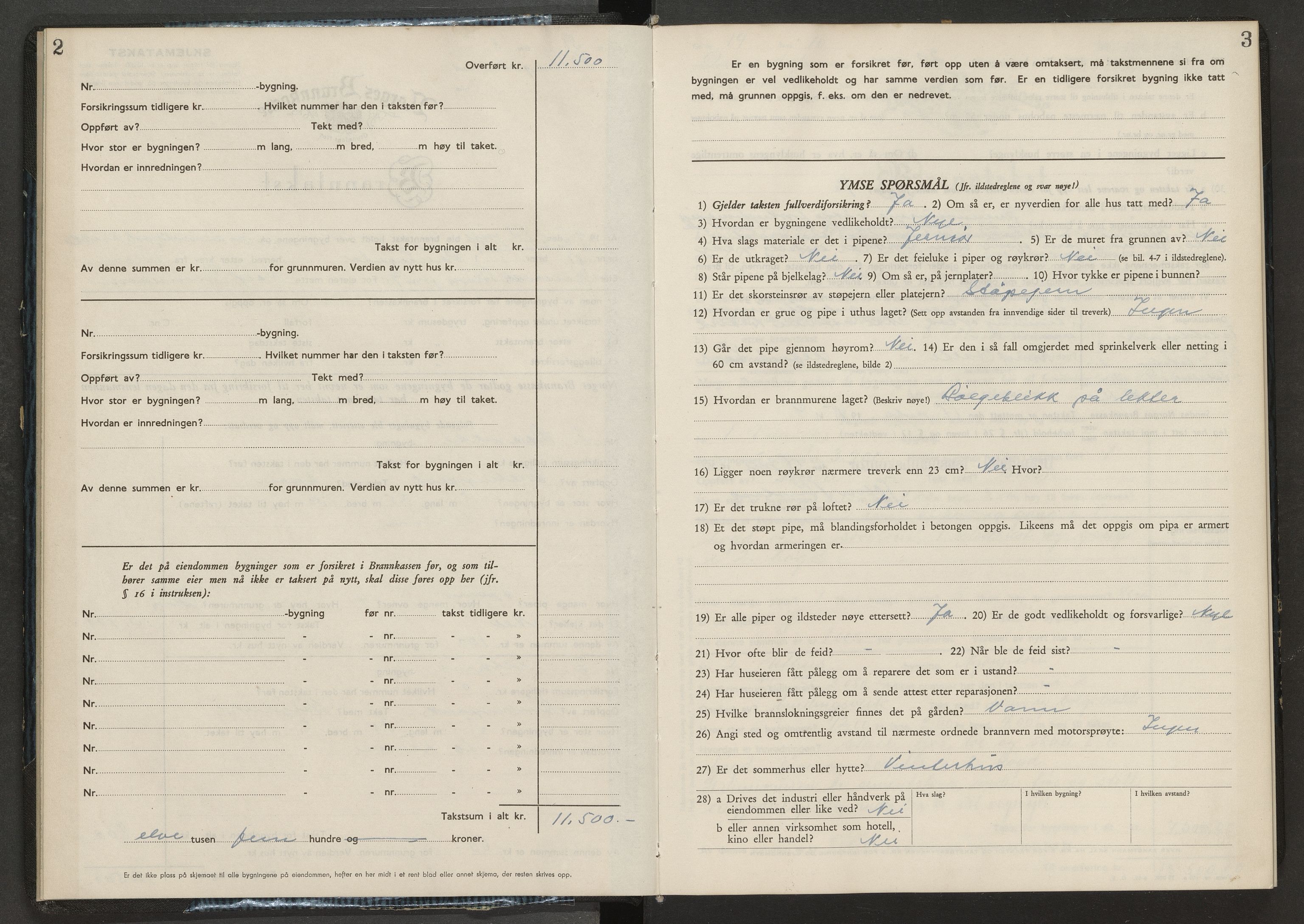 Drangedal lensmannskontor, AV/SAKO-A-107/Y/Yc/Ycb/L0003: Skjematakstprotokoll, 1945-1955