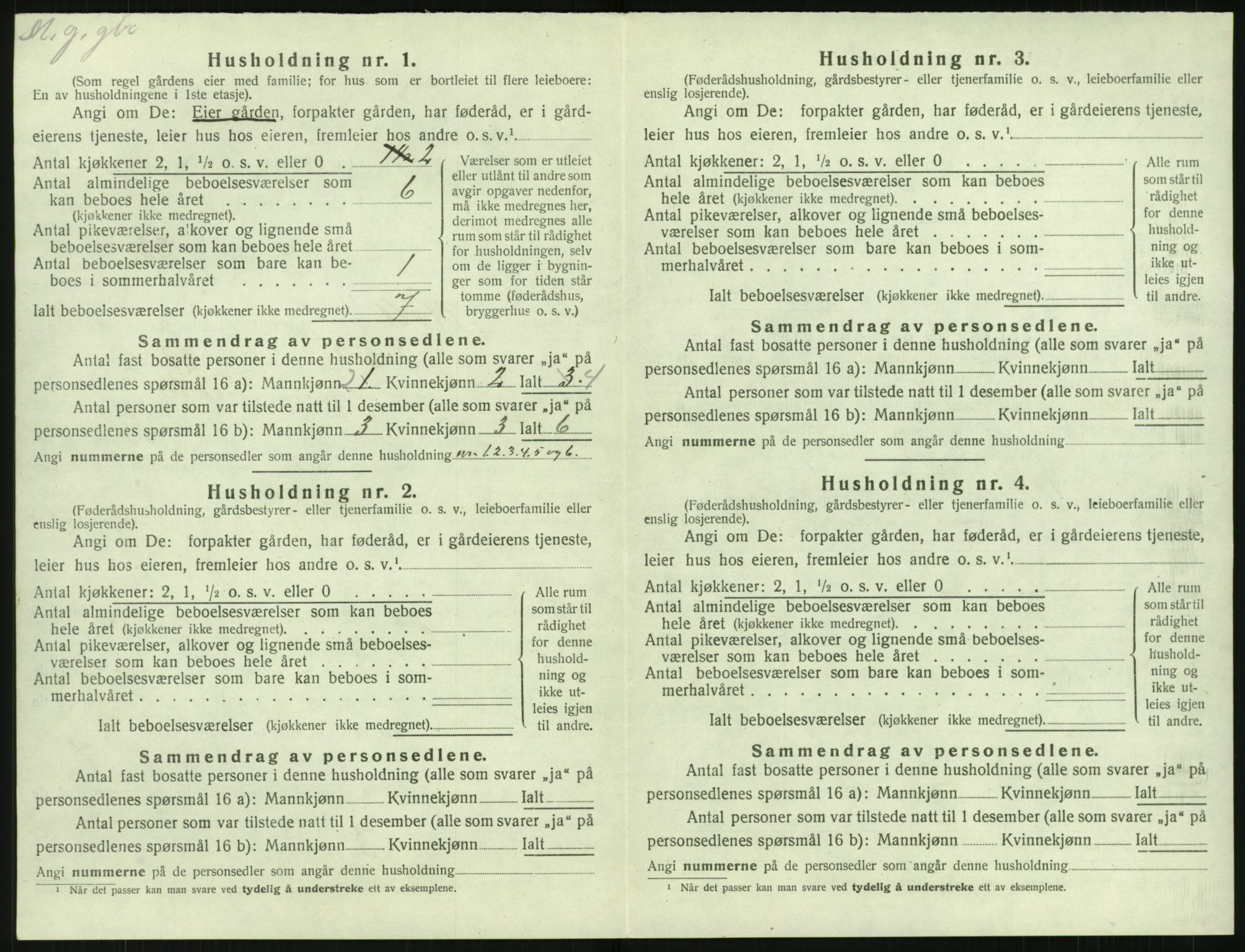 SAK, Folketelling 1920 for 0914 Holt herred, 1920, s. 1401