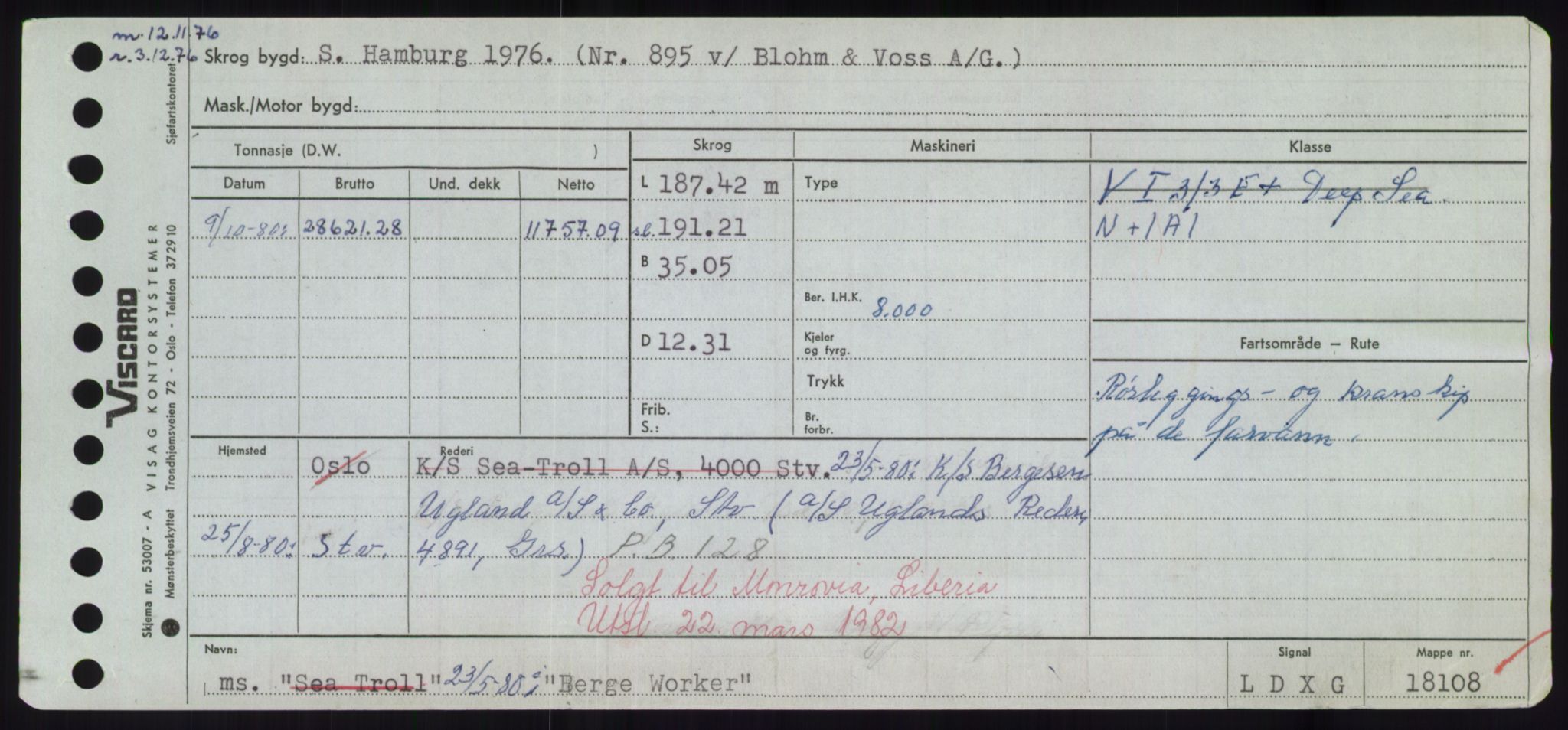 Sjøfartsdirektoratet med forløpere, Skipsmålingen, AV/RA-S-1627/H/Hd/L0003: Fartøy, B-Bev, s. 729